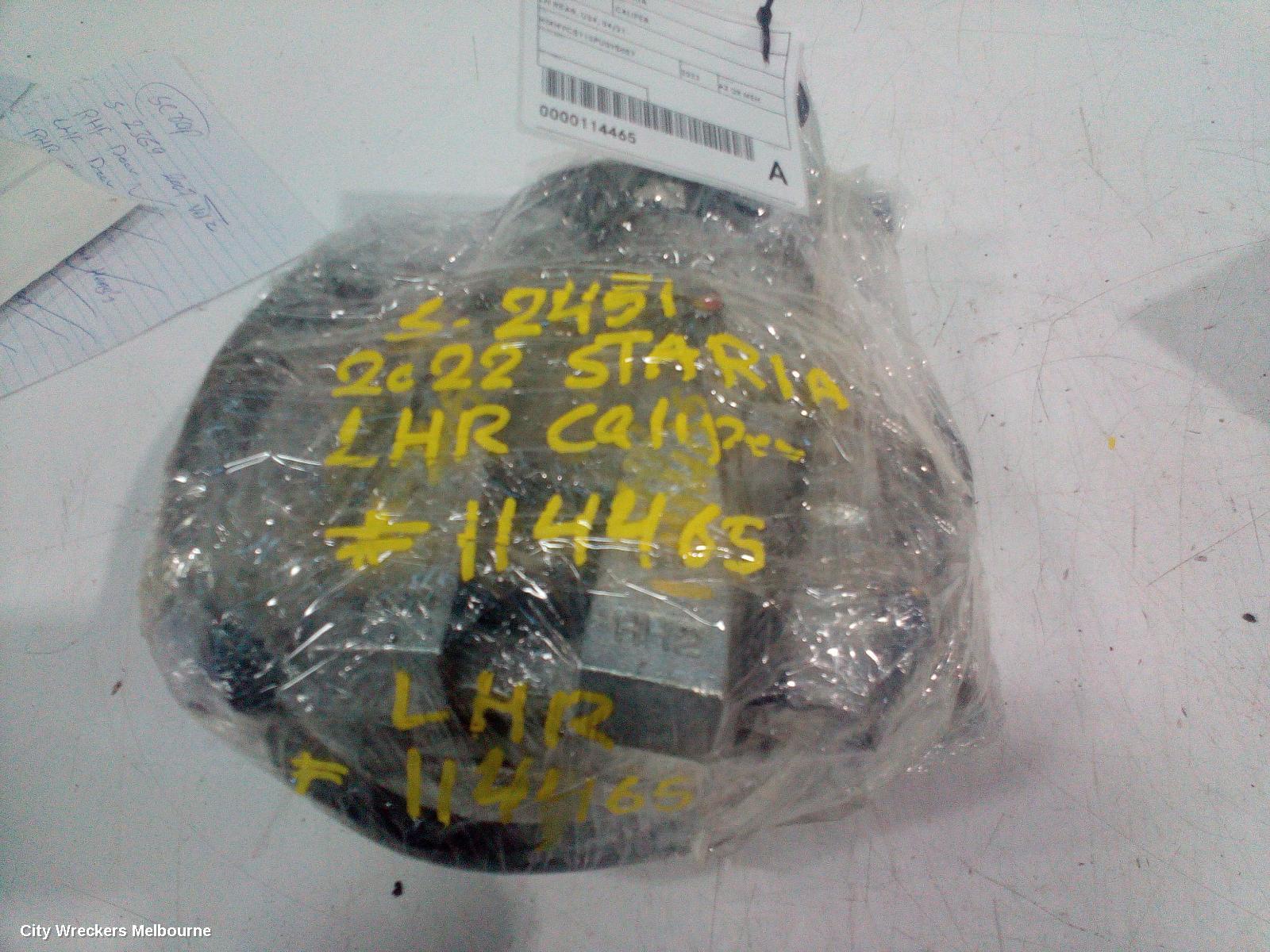 HYUNDAI STARIA CALIPER, LH REAR, US4, 04/2021 ONWARDS