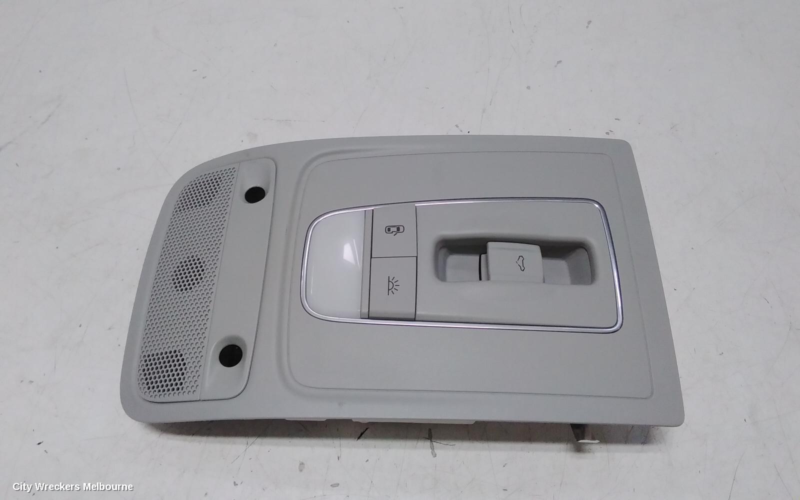 AUDI A3 COURTESY LIGHT, FRONT (CENTRE), W/ SUNROOF SWITCH TYPE, SEDAN/HATCH, 8V, 05/2013 - 10/2020