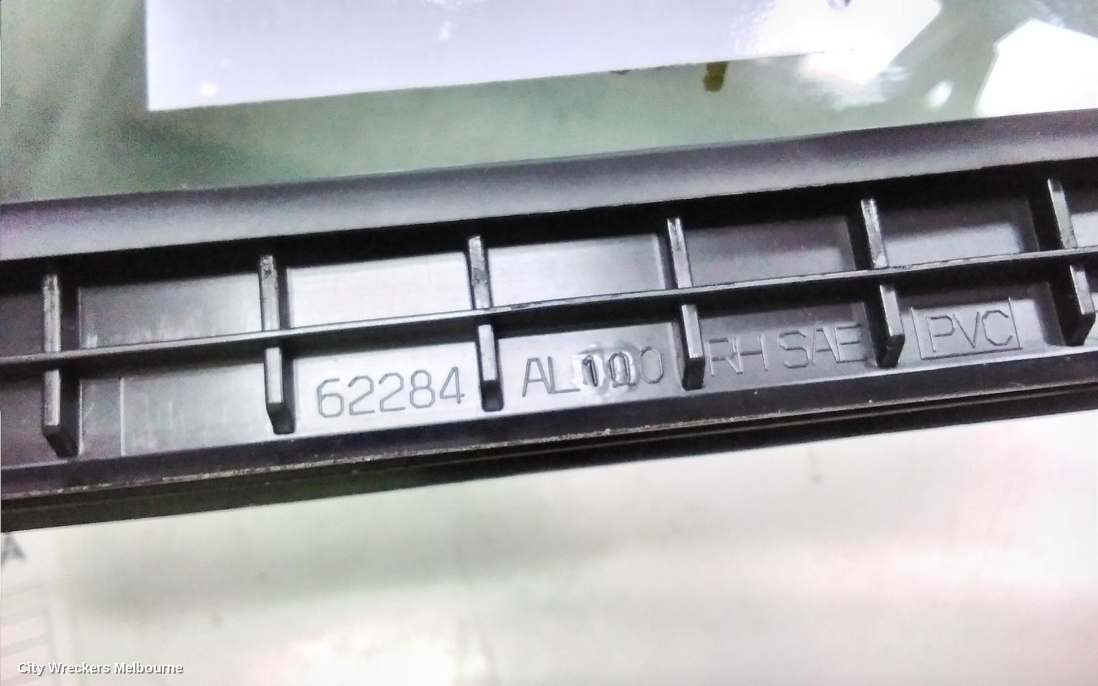 SUBARU OUTBACK RIGHT REAR 1/4 DOOR GLASS, 6TH GEN, 08/2014 - 12/2020