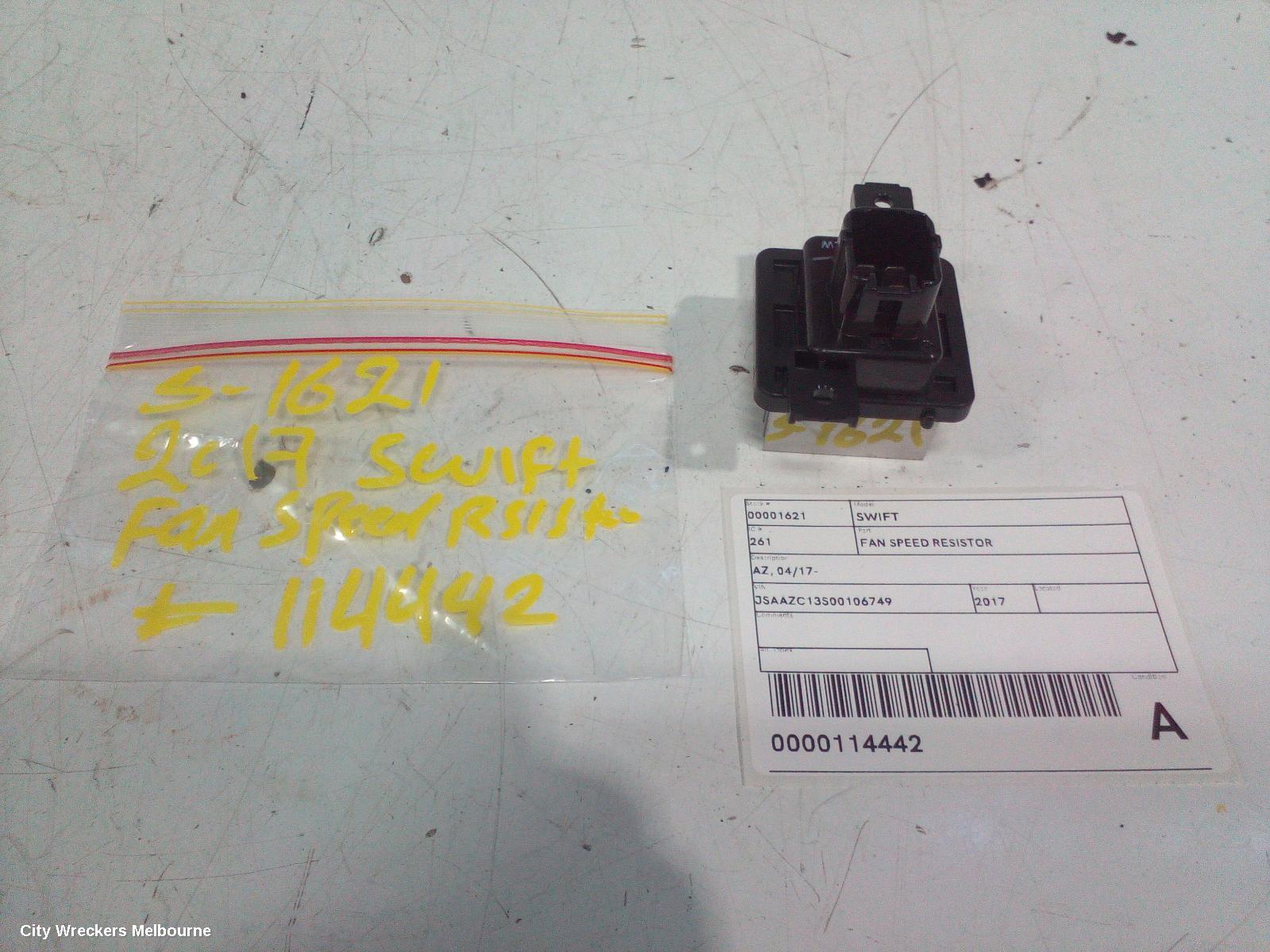 SUZUKI SWIFT FAN SPEED RESISTOR, AZ, 04/2017 - 03/2025