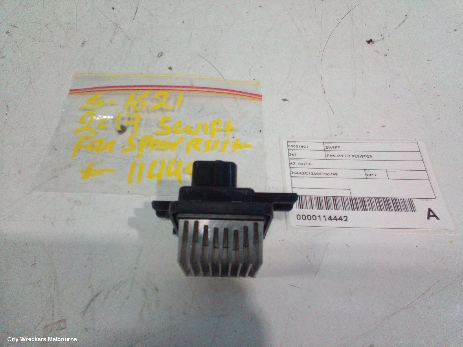 SUZUKI SWIFT FAN SPEED RESISTOR, AZ, 04/2017 - 03/2025