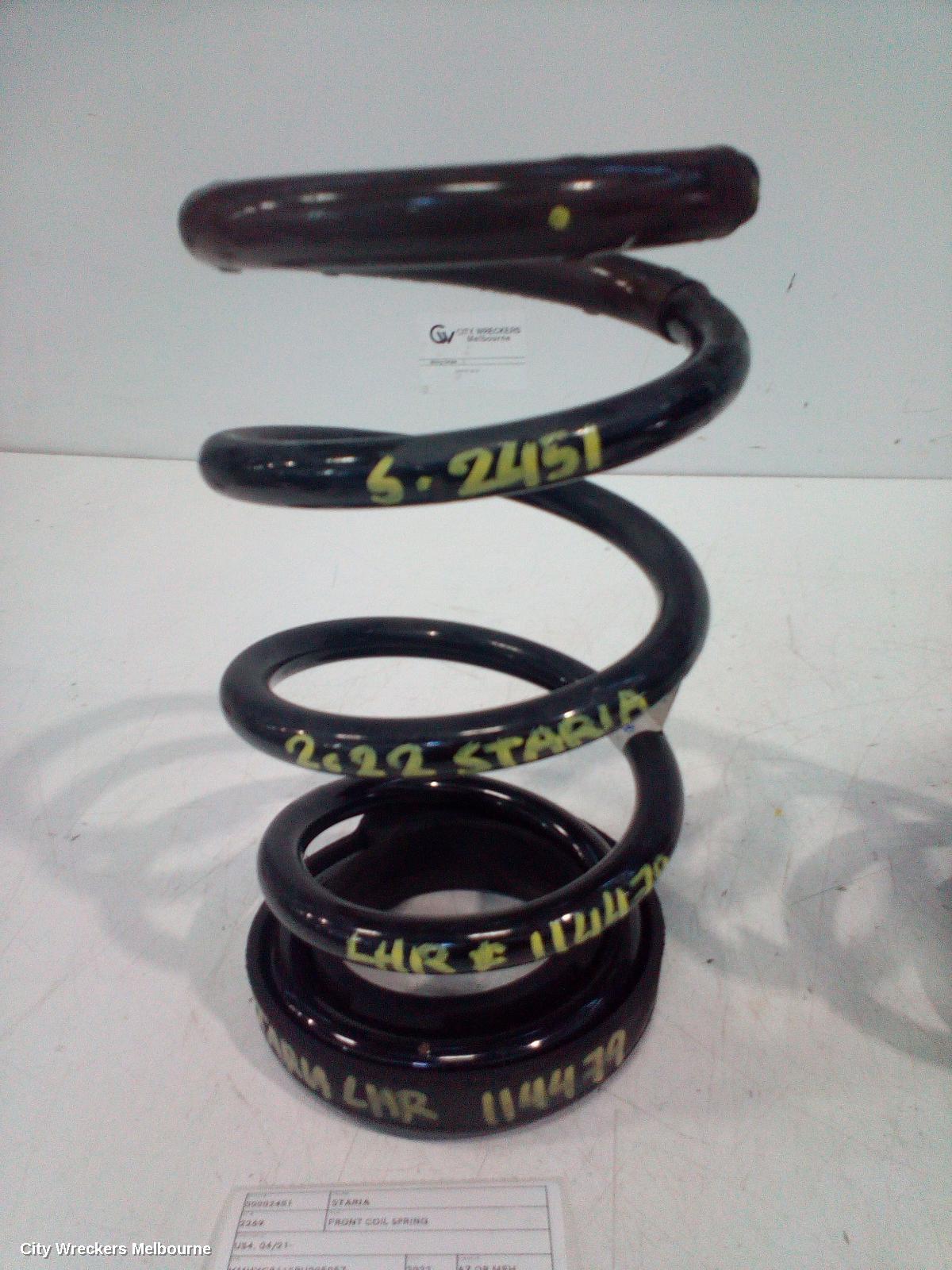 HYUNDAI STARIA FRONT COIL SPRING, US4, 04/2021 ONWARDS