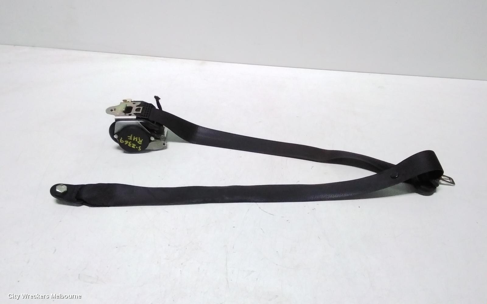 MERCEDES VITO SEATBELT/STALK, RH FRONT, SEAT BELT ONLY, 639, GREEN PLUG TYPE, 04/2004 - 01/2011
