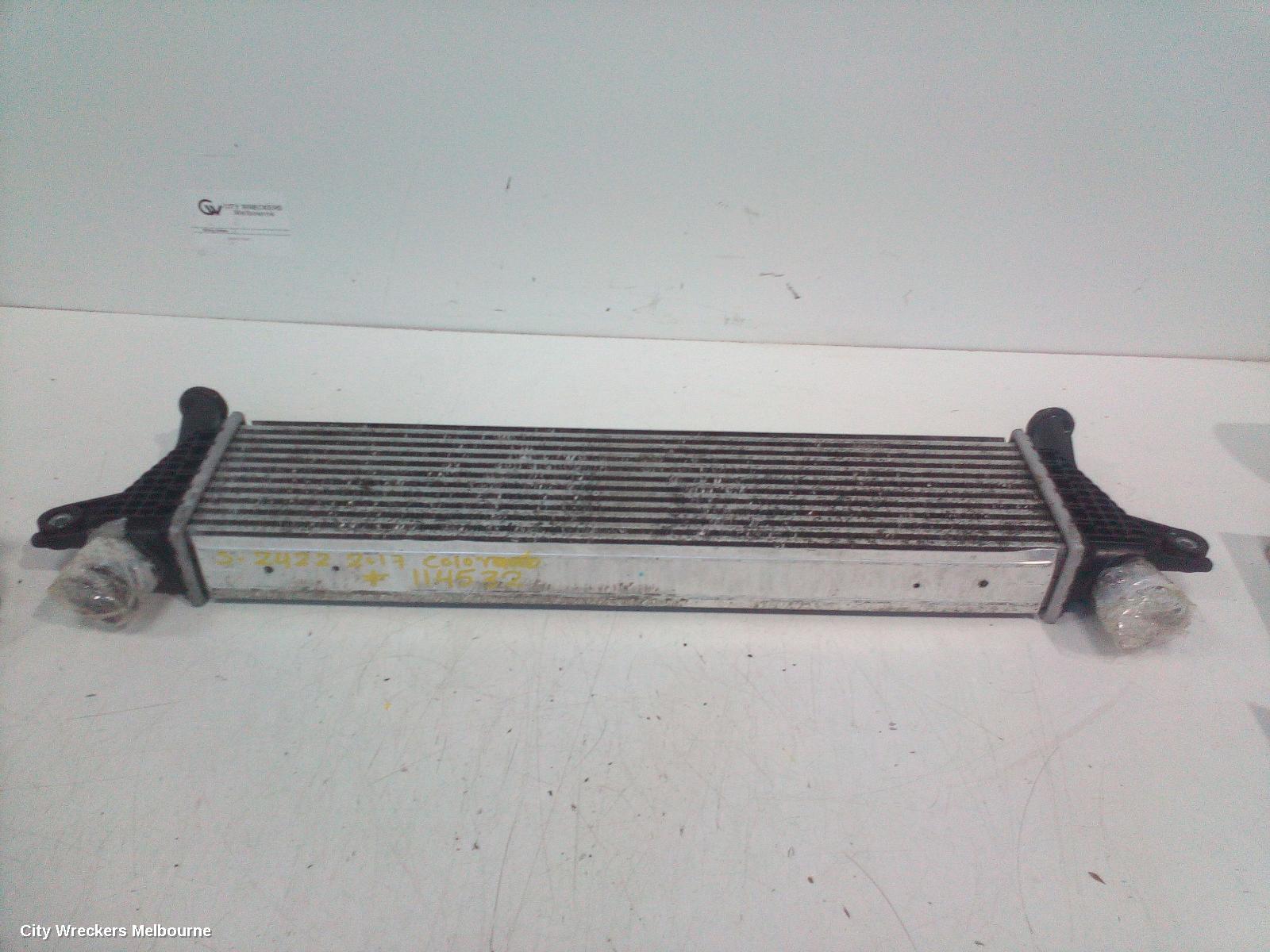 HOLDEN COLORADO INTERCOOLER, RG/RG 7, DIESEL, 2.5/2.8, 06/2012 - 12/2020