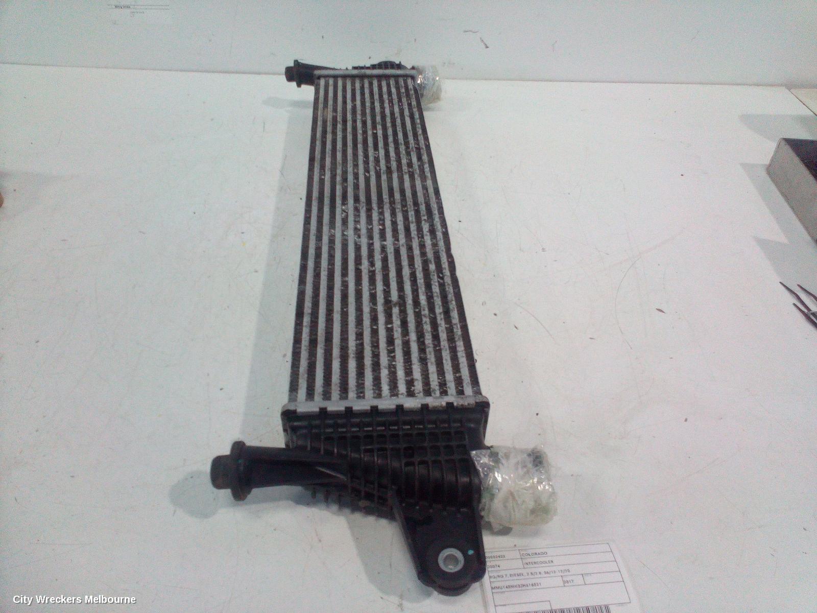 HOLDEN COLORADO INTERCOOLER, RG/RG 7, DIESEL, 2.5/2.8, 06/2012 - 12/2020