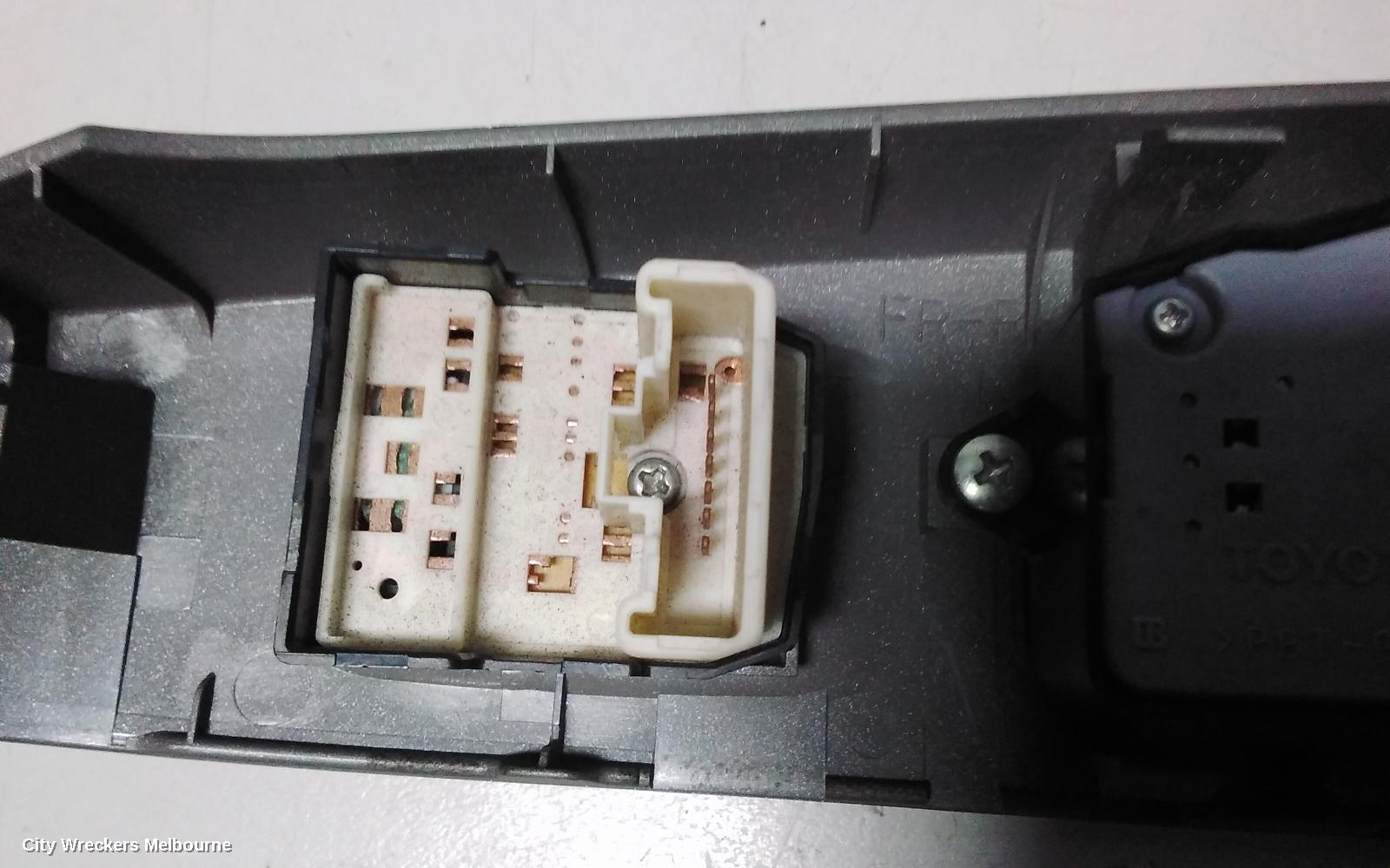TOYOTA PRIUS PWR DR WIND SWITCH, NHW20R, RH FRONT (MASTER SWITCH), 10/2003 - 05/2009