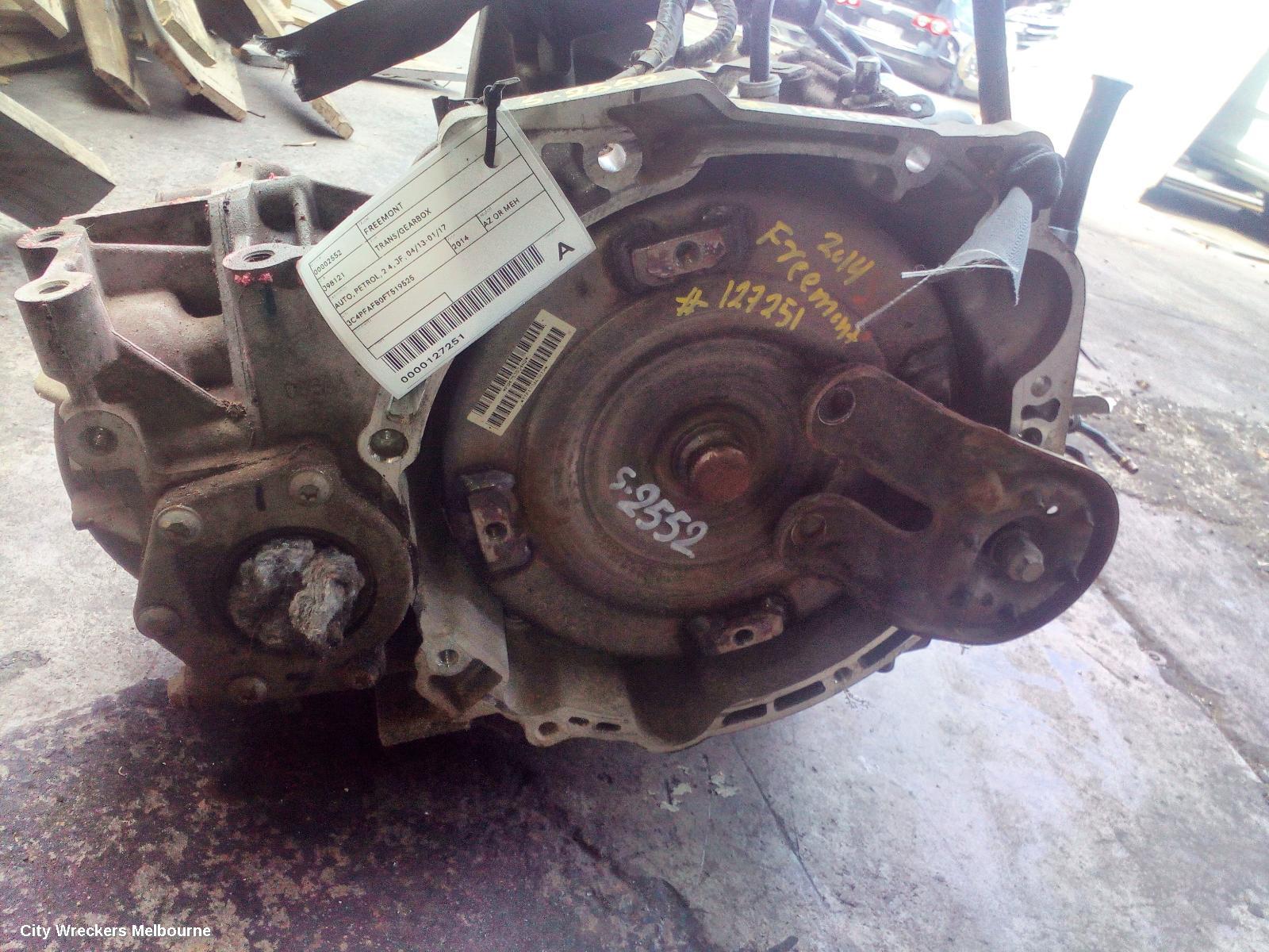 FIAT FREEMONT TRANS/GEARBOX, AUTO, PETROL, 2.4, JF, 04/2013 - 01/2017
