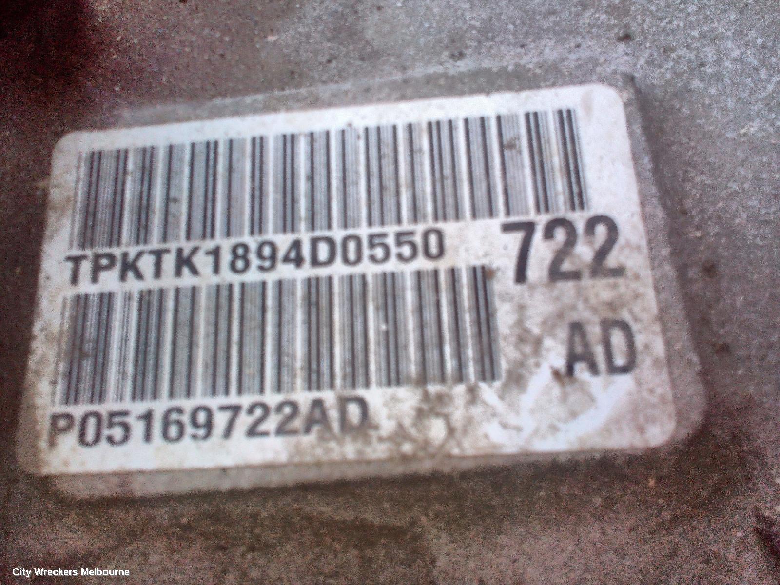 FIAT FREEMONT TRANS/GEARBOX, AUTO, PETROL, 2.4, JF, 04/2013 - 01/2017