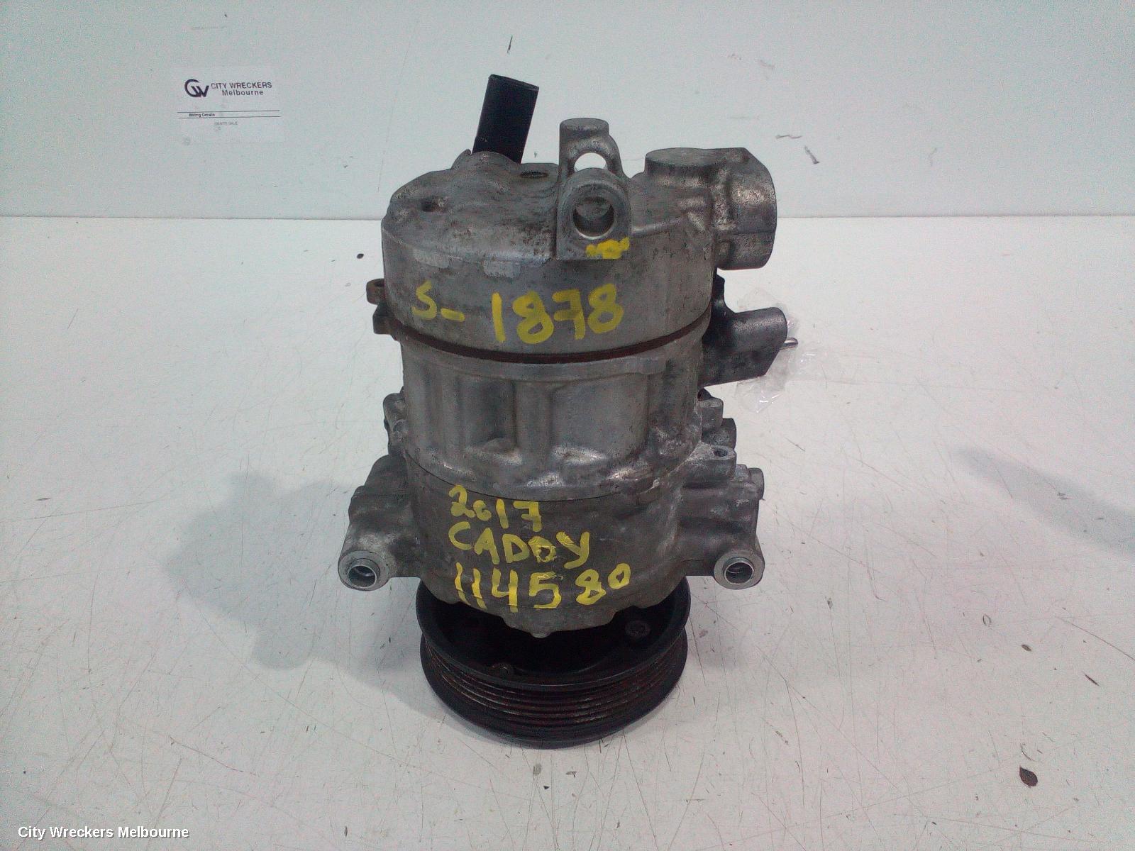 VOLKSWAGEN CADDY A/C COMPRESSOR, 2KN, PETROL/DIESEL, DENSO, 07/2015 - 02/2021