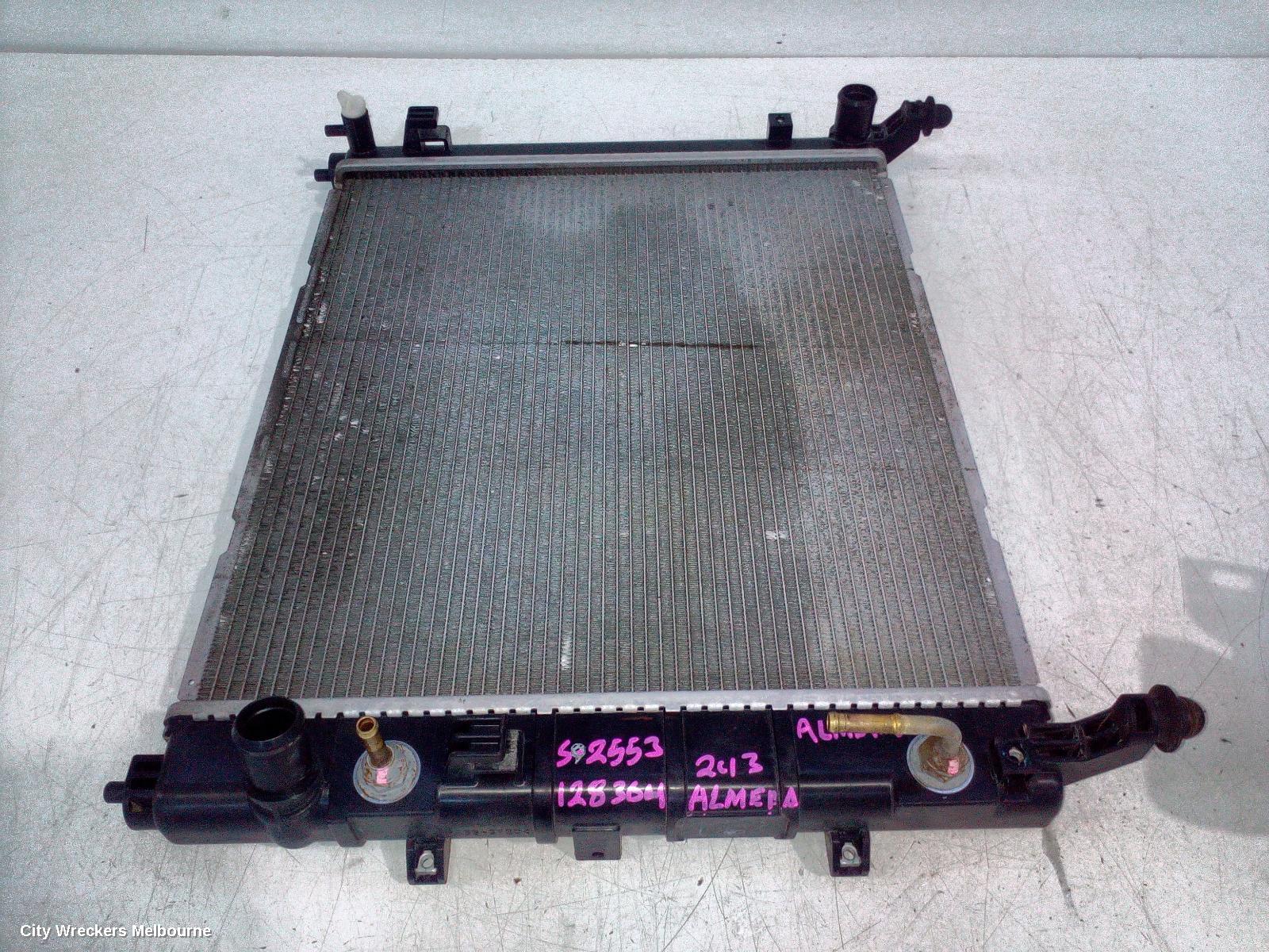 NISSAN ALMERA RADIATOR, AUTO, 1.5, PETROL, HR15, N17, 06/2012 - 07/2014