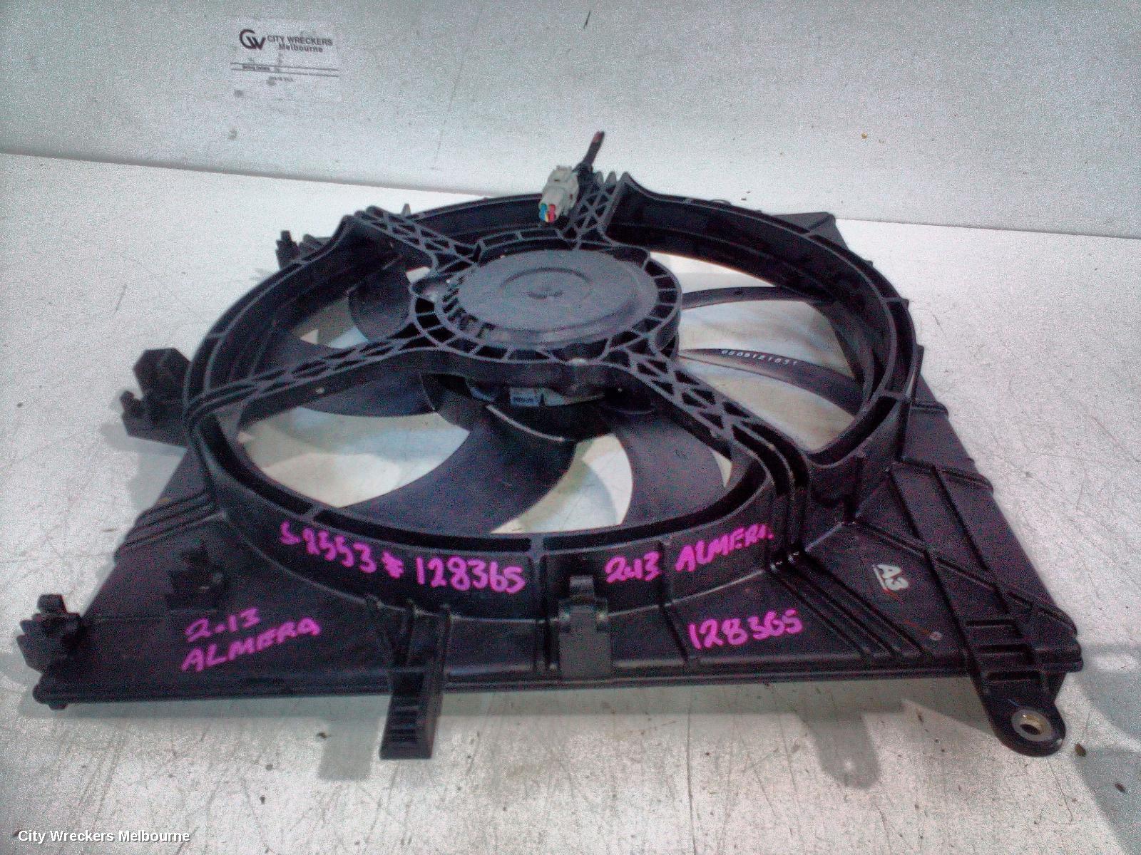 NISSAN ALMERA FAN, RAD FAN, N17, 06/2012 - 07/2014
