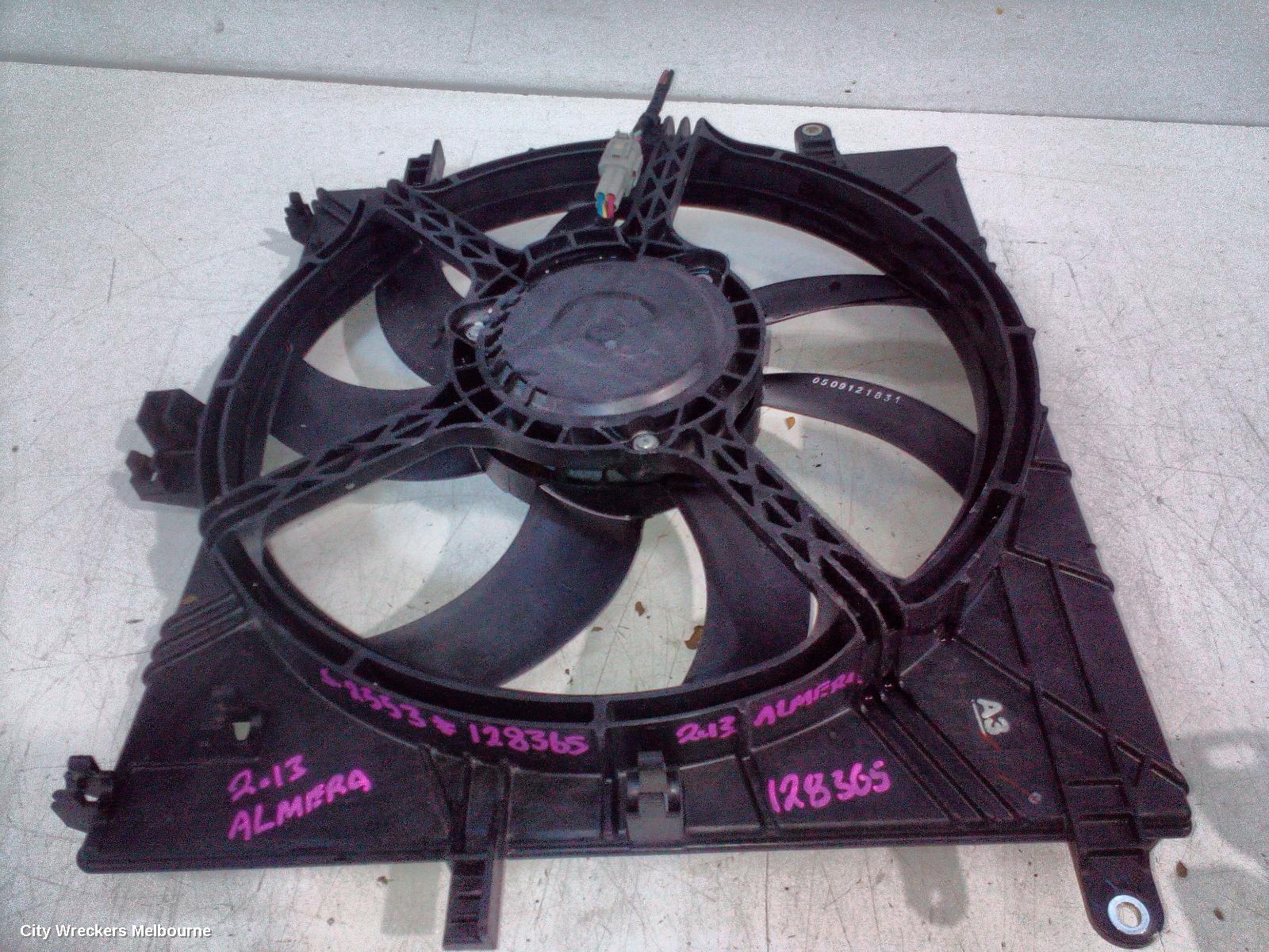 NISSAN ALMERA FAN, RAD FAN, N17, 06/2012 - 07/2014