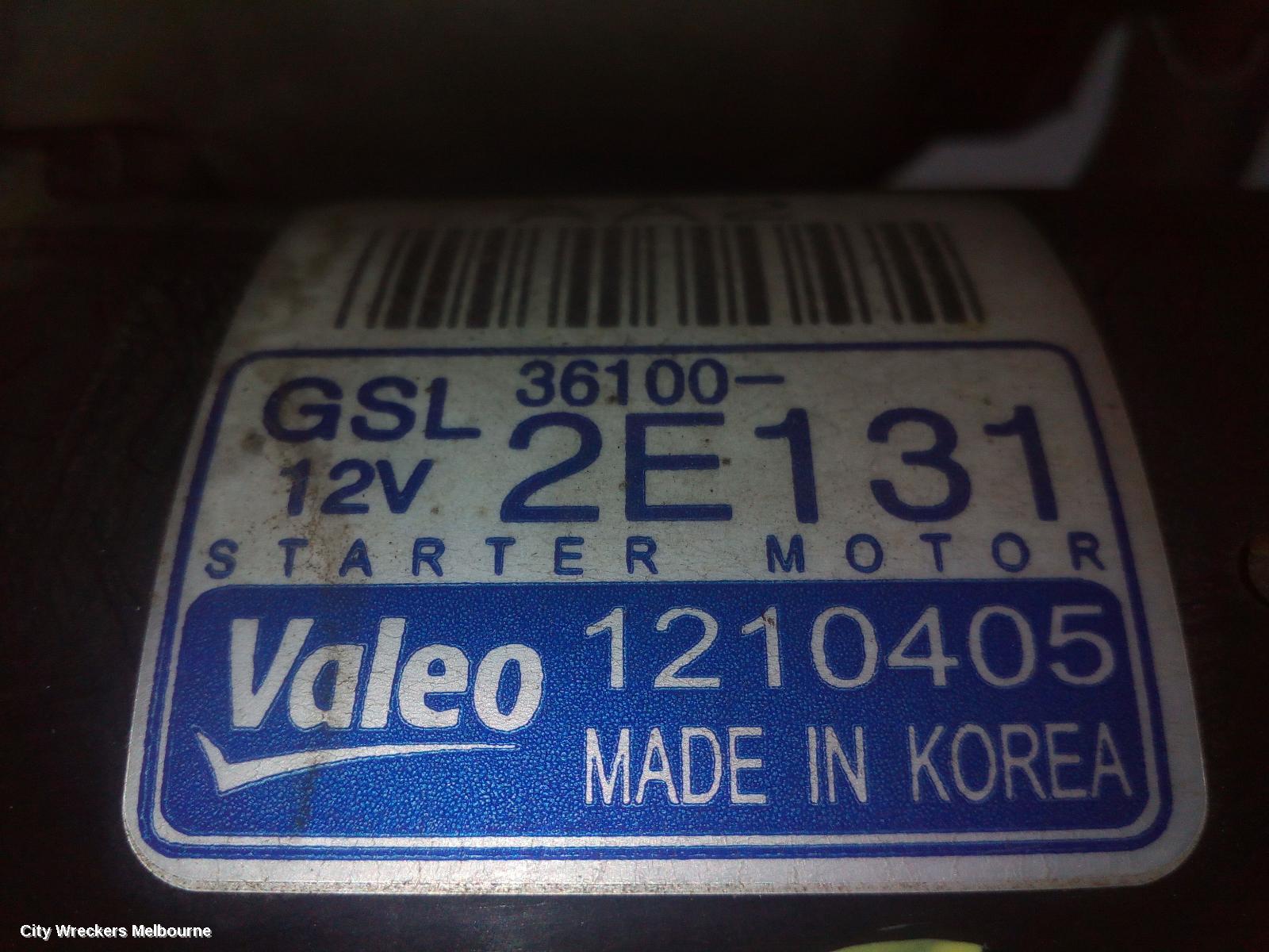 HYUNDAI I30 STARTER, PETROL, 1.8/2.0, 13 TEETH TYPE, GD, 03/2012 - 02/2017