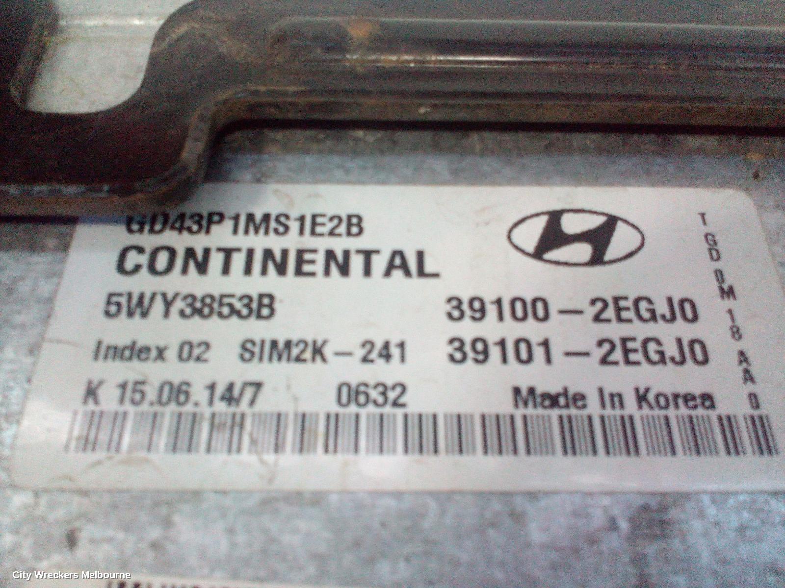 HYUNDAI I30 ECU, ENGINE ECU, 1.8, PETROL, AUTO T/M, ECU ONLY, GD, 03/2012 - 02/2017