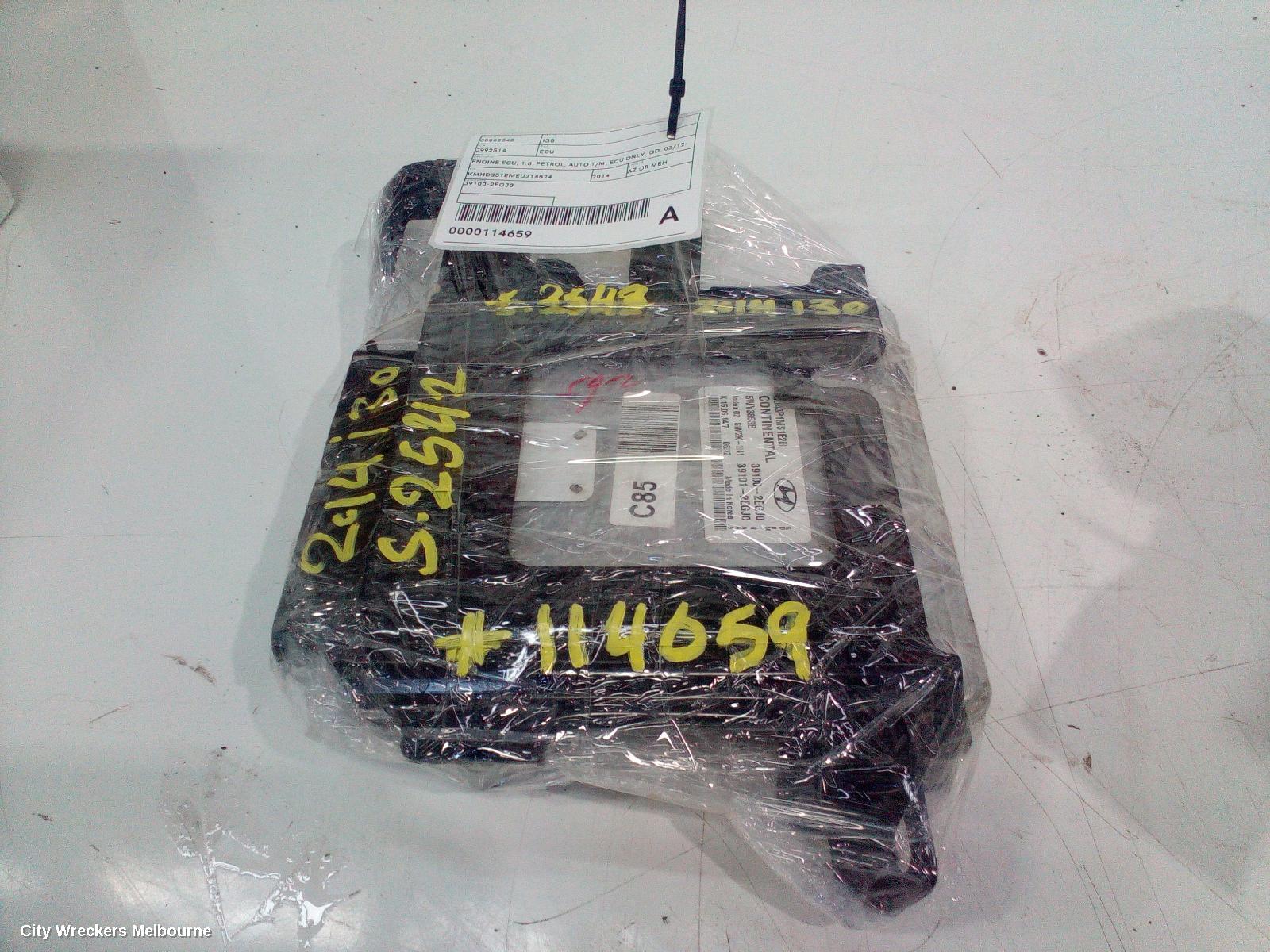 HYUNDAI I30 ECU, ENGINE ECU, 1.8, PETROL, AUTO T/M, ECU ONLY, GD, 03/2012 - 02/2017