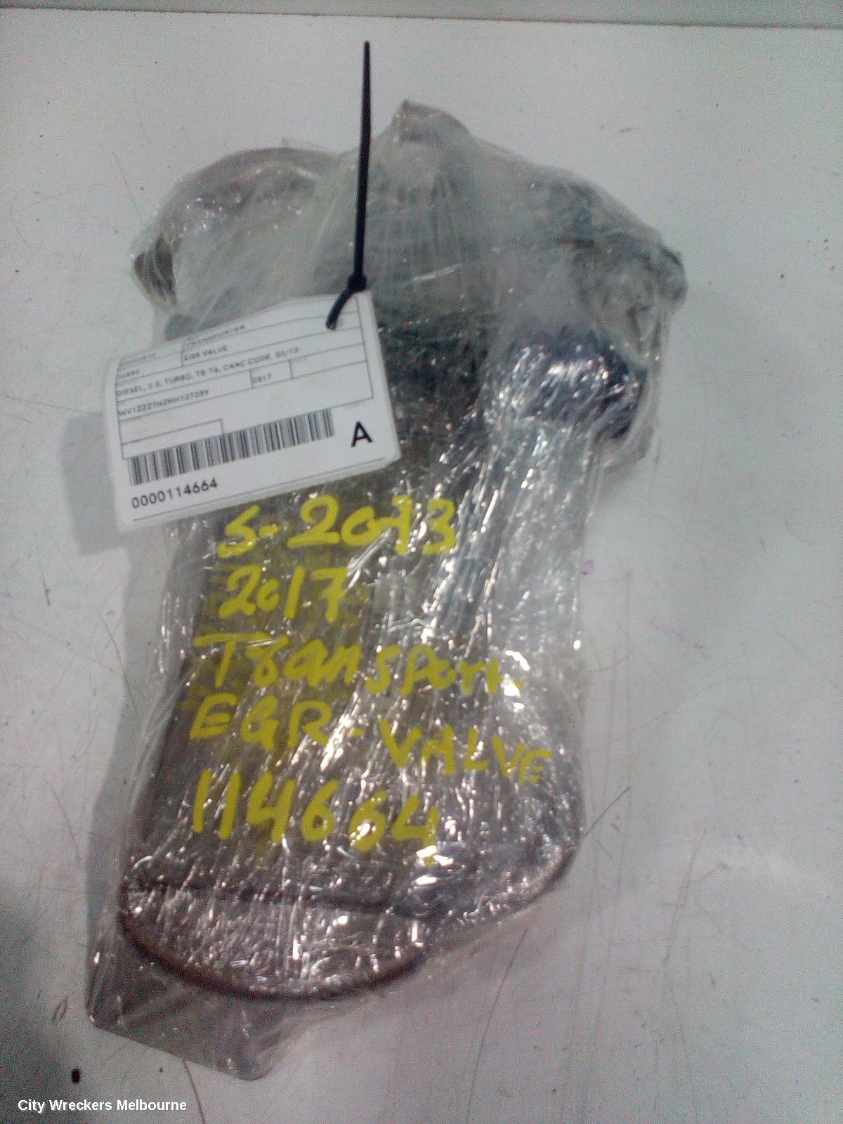 VOLKSWAGEN TRANSPORTER EGR VALVE, DIESEL, 2.0, TURBO, T5-T6, CAAC CODE, 03/2010 ONWARDS