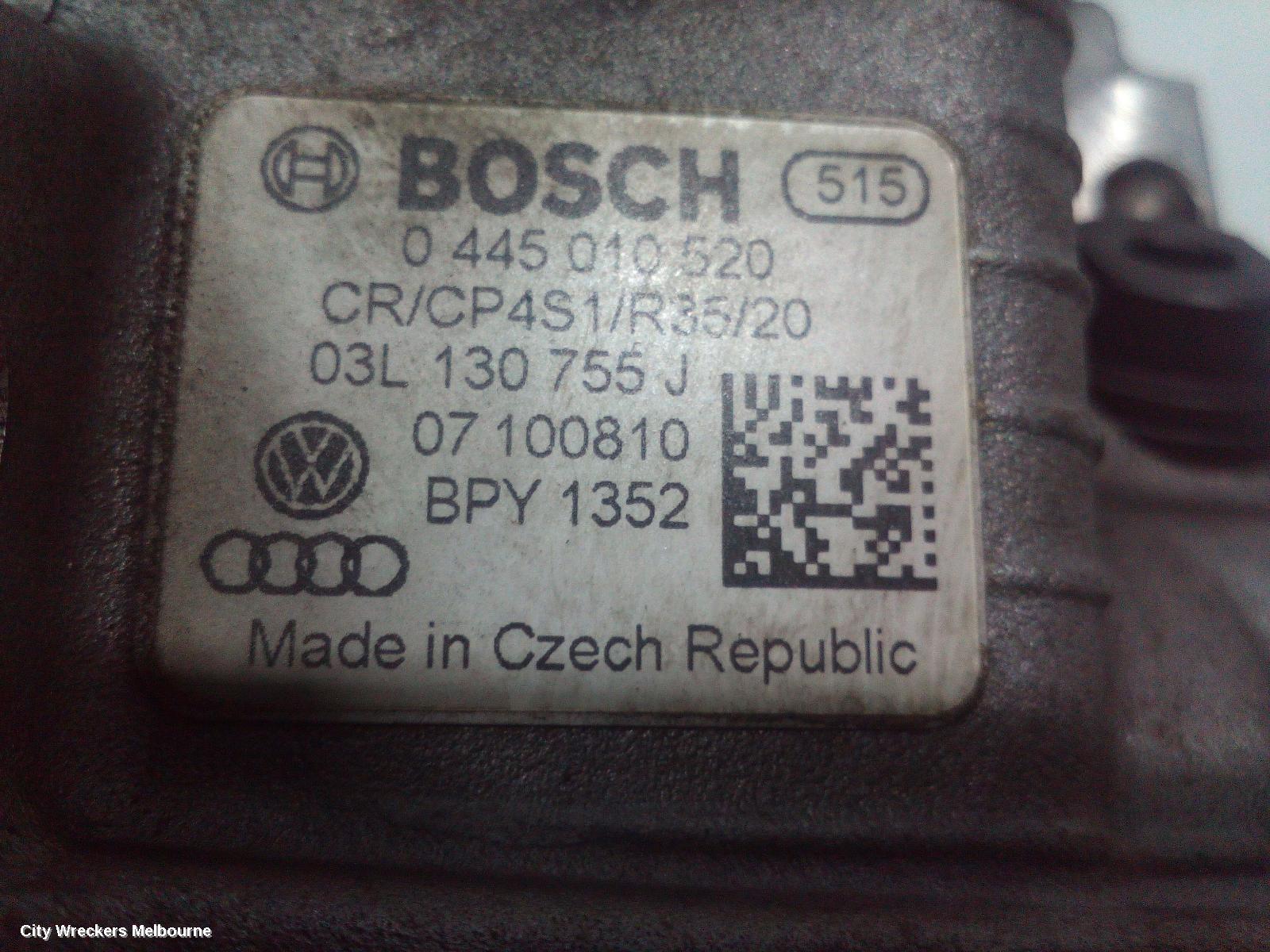 VOLKSWAGEN TRANSPORTER FUEL PUMP, DIESEL, 2.0, TURBO, T5-T6, CAAC CODE, 03/2010 ONWARDS