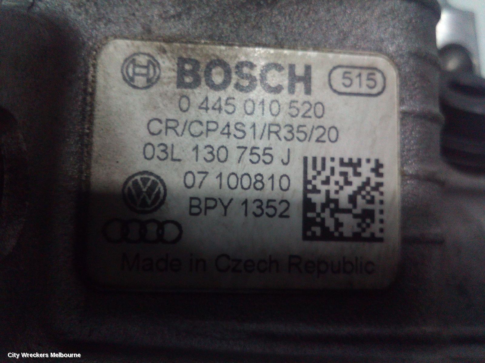 VOLKSWAGEN TRANSPORTER FUEL PUMP, DIESEL, 2.0, TURBO, T5-T6, CAAC CODE, 03/2010 ONWARDS