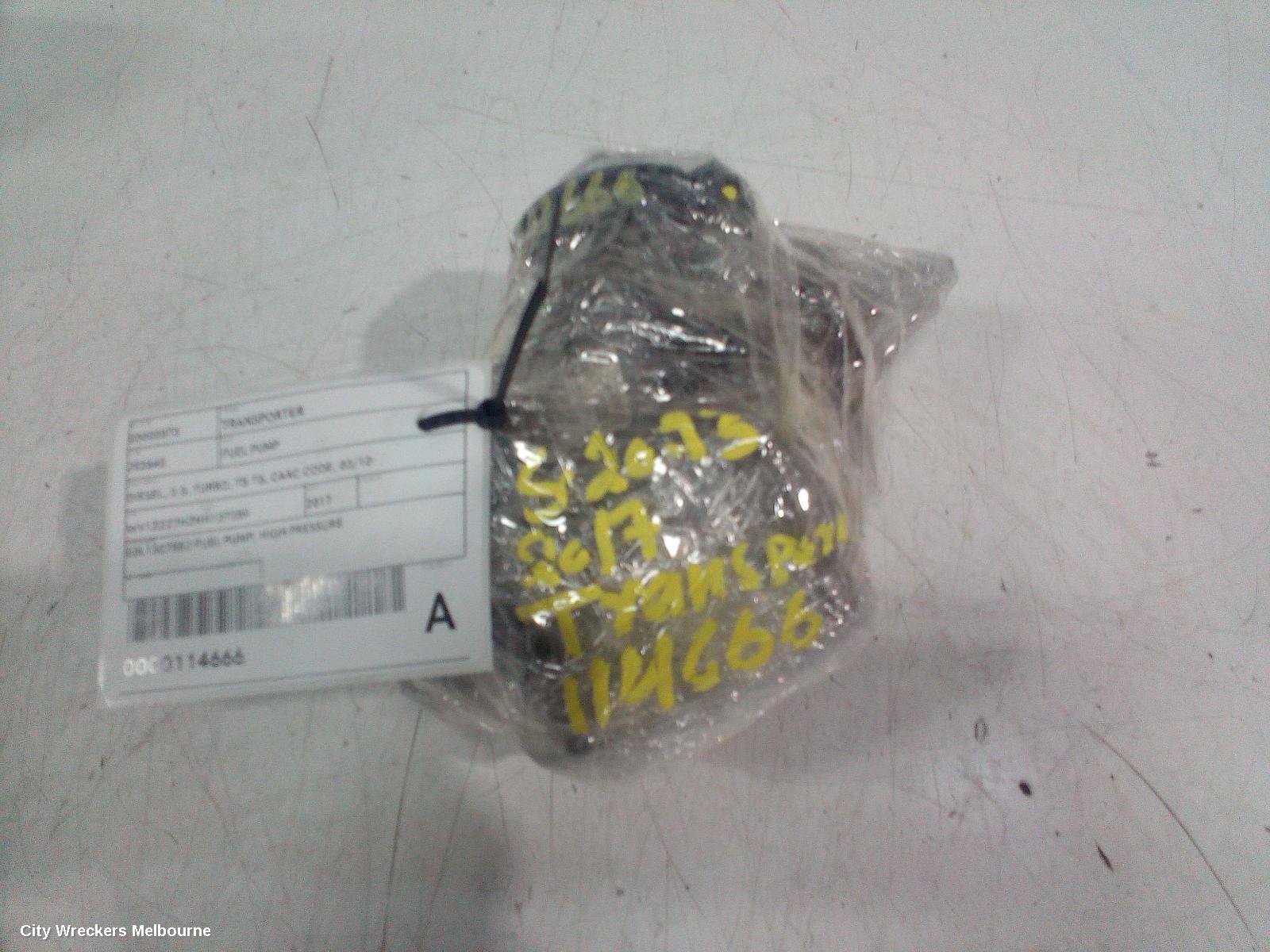 VOLKSWAGEN TRANSPORTER FUEL PUMP, DIESEL, 2.0, TURBO, T5-T6, CAAC CODE, 03/2010 ONWARDS