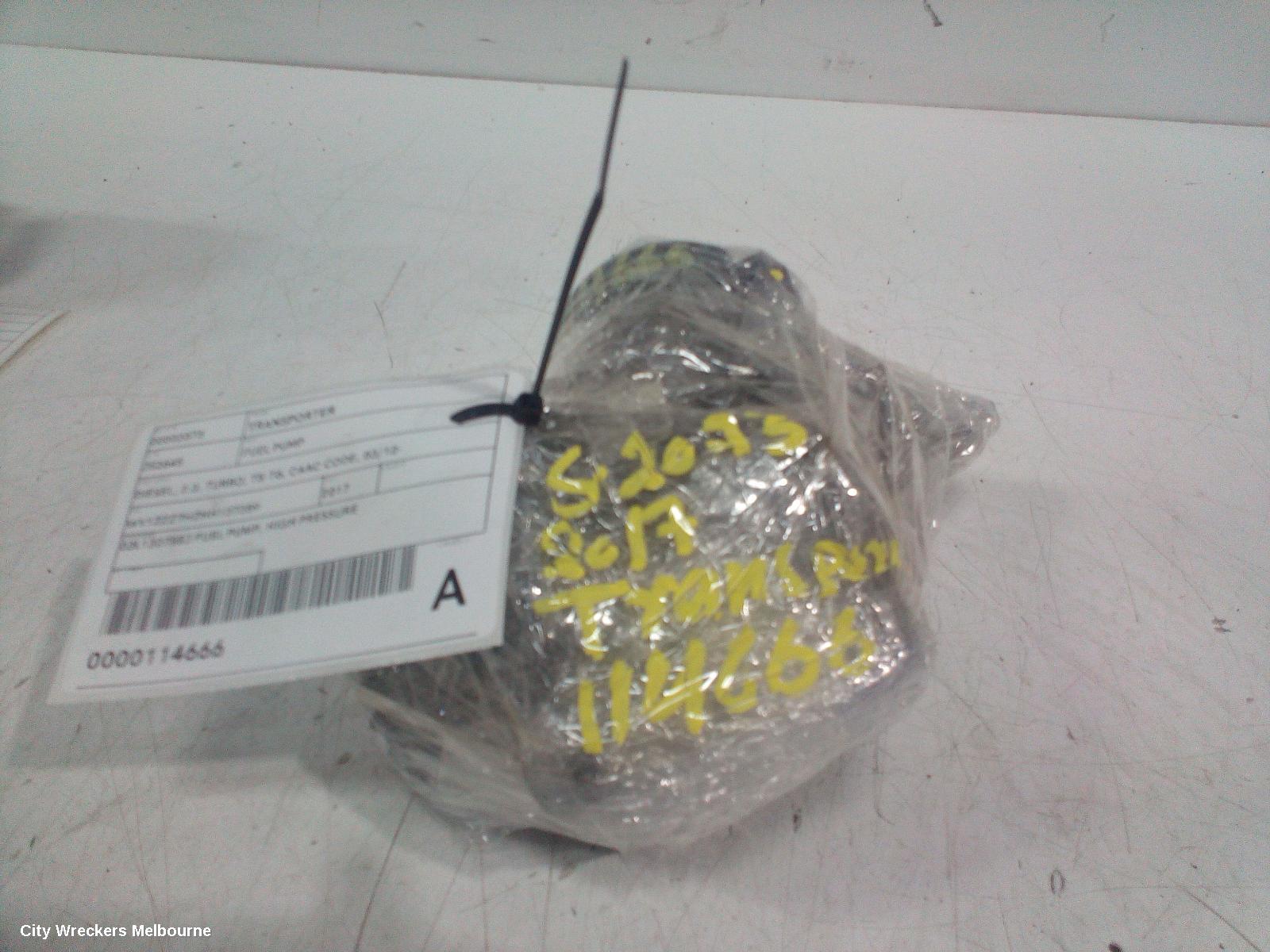 VOLKSWAGEN TRANSPORTER FUEL PUMP, DIESEL, 2.0, TURBO, T5-T6, CAAC CODE, 03/2010 ONWARDS