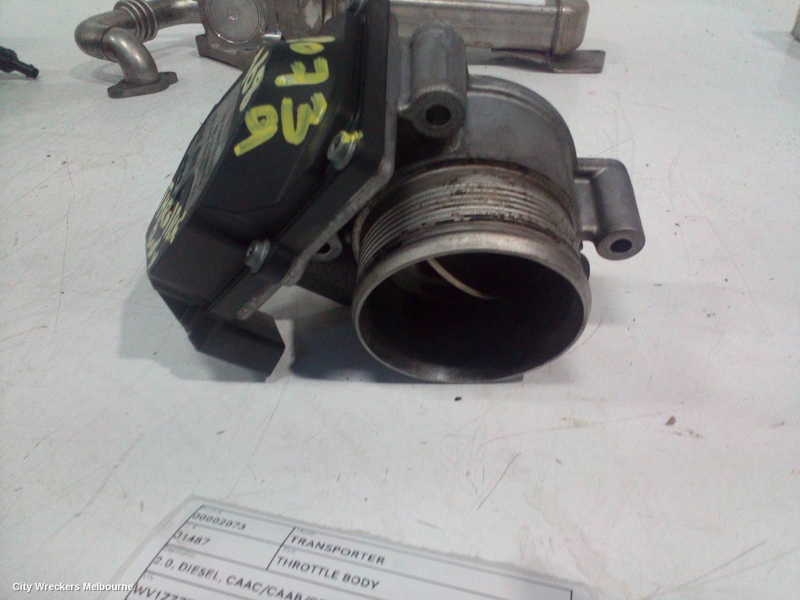 VOLKSWAGEN TRANSPORTER THROTTLE BODY, 2.0, DIESEL, CAAC/CAAB/CFCA CODE, T5-T6, 08/2012 ONWARDS