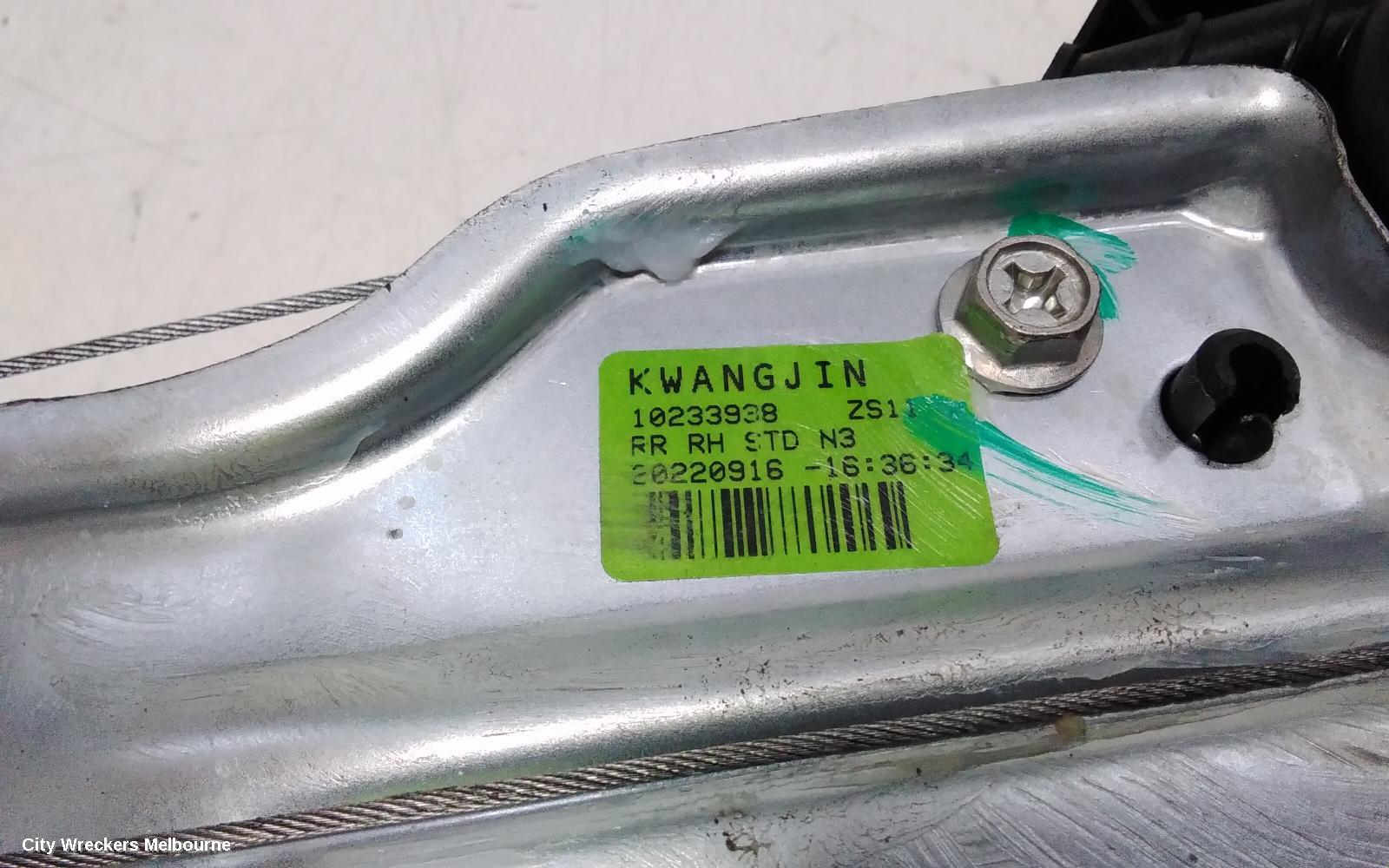 MG ZS RIGHT REAR WND REG/MOTOR, AZS1, DOOR REG ASSY (REG AND MOTOR), 09/2017 ONWARDS