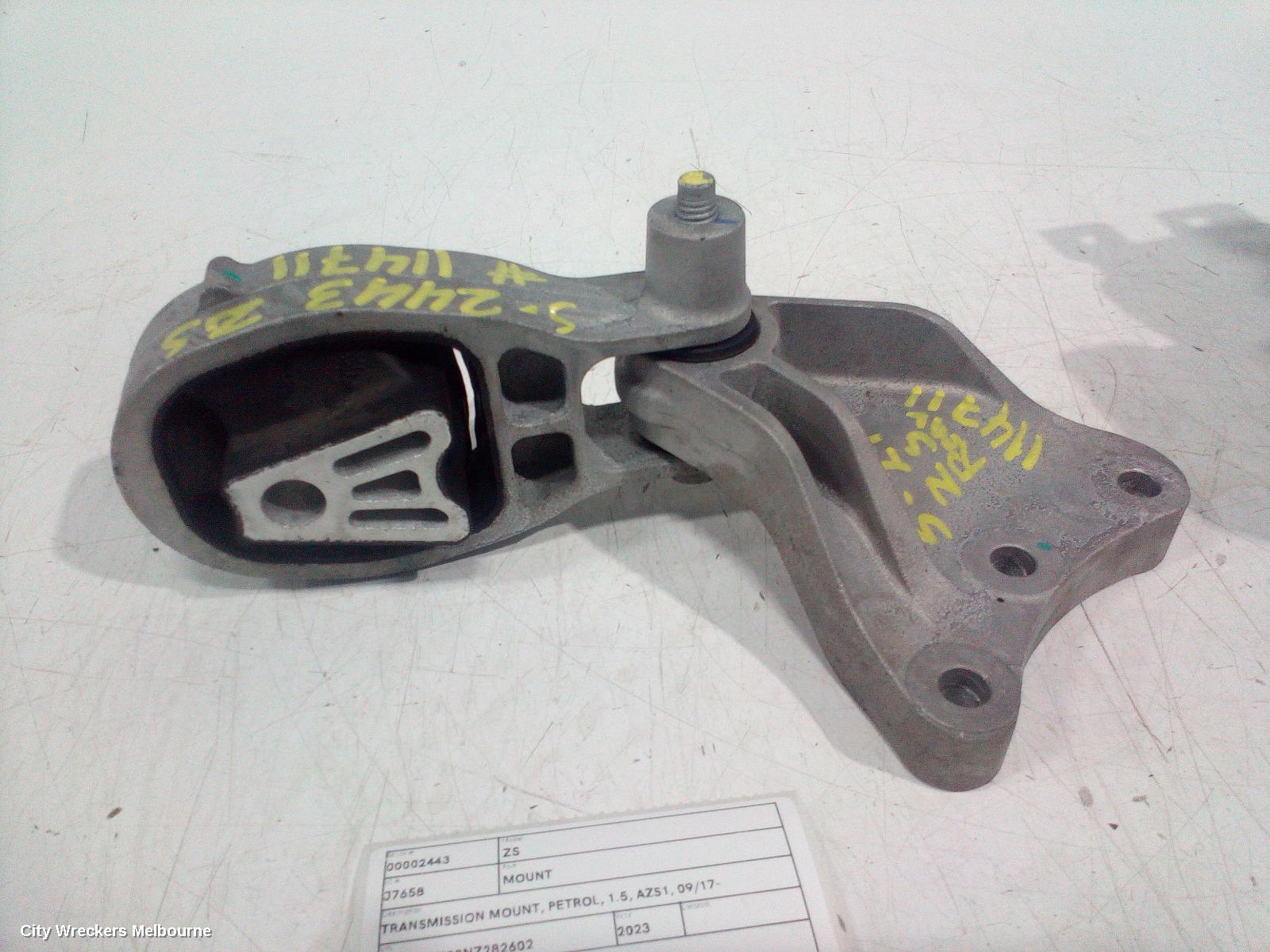 MG ZS MOUNT, TRANSMISSION MOUNT, PETROL, 1.5, AZS1, 09/2017 ONWARDS