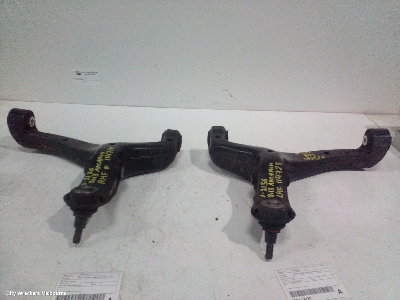 VOLKSWAGEN AMAROK RIGHT FRONT LOWER CONTROL ARM, 2H, 10/2010 - 09/2022
