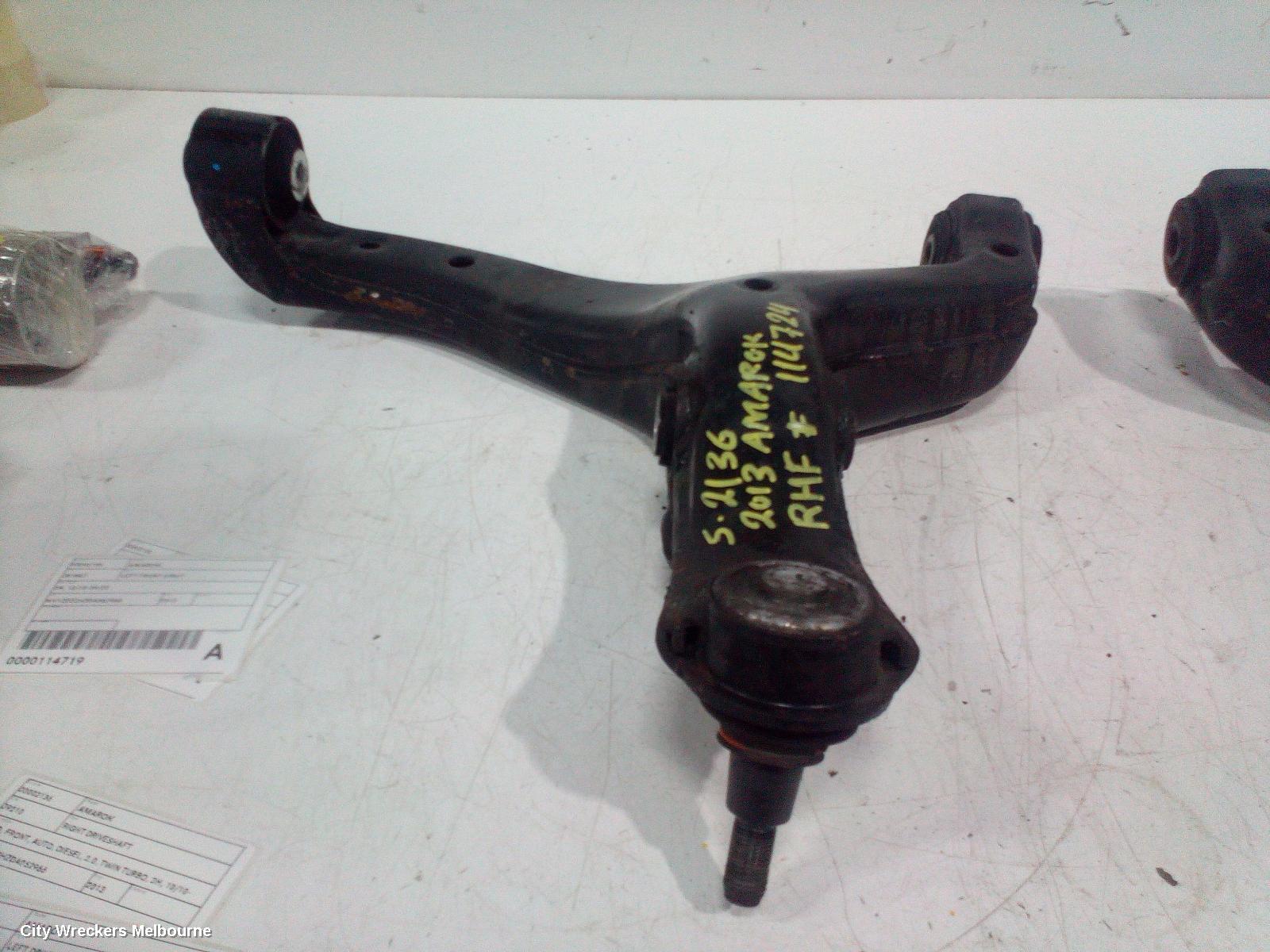 VOLKSWAGEN AMAROK RIGHT FRONT LOWER CONTROL ARM, 2H, 10/2010 - 09/2022