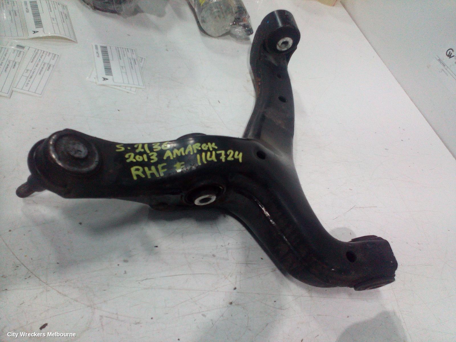VOLKSWAGEN AMAROK RIGHT FRONT LOWER CONTROL ARM, 2H, 10/2010 - 09/2022