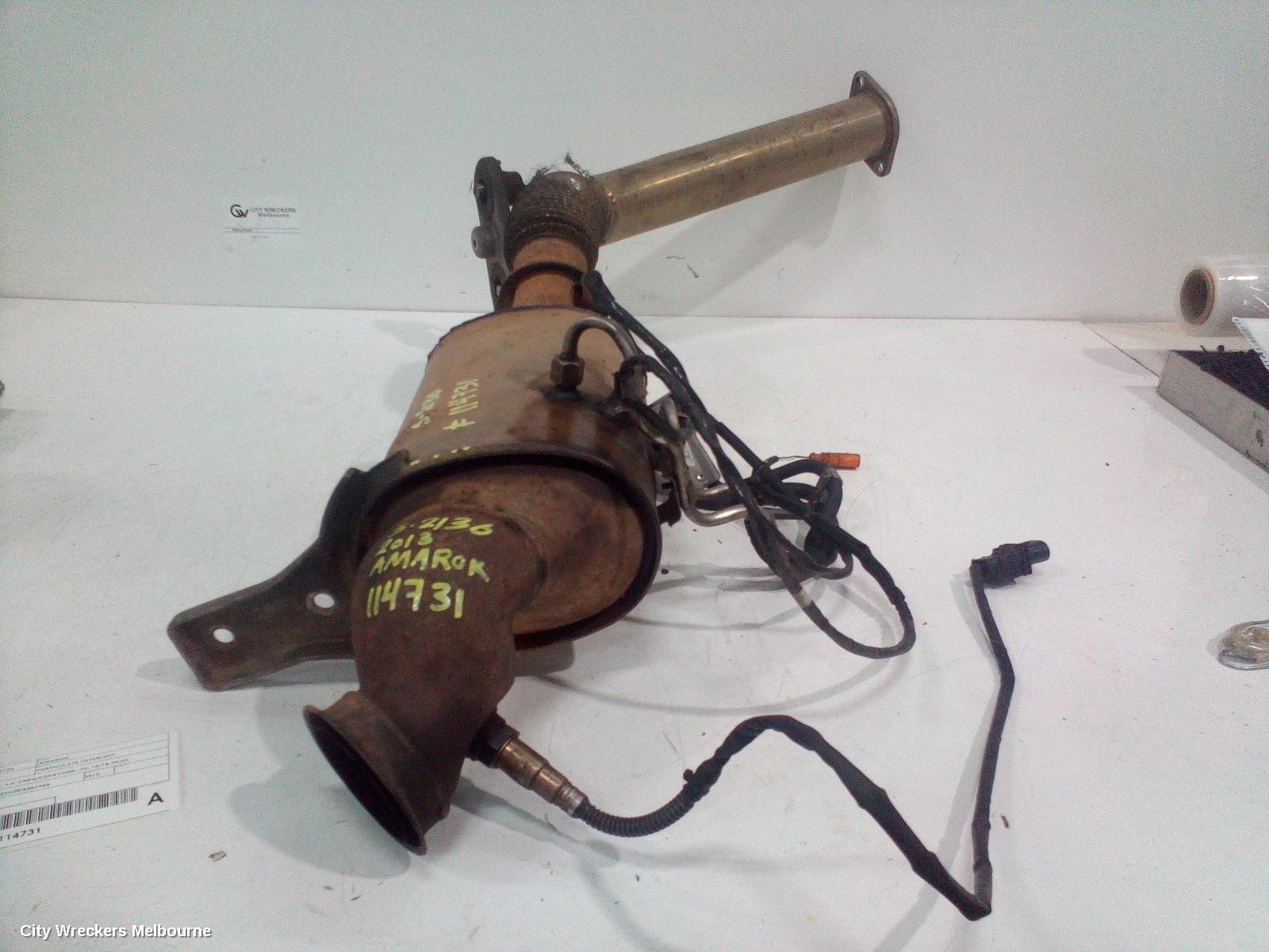 VOLKSWAGEN AMAROK PARTICULATE FILTER/DPF, DIESEL, 2.0, CNEA/CSHA CODE, 2H, 10/2010 - 09/2022