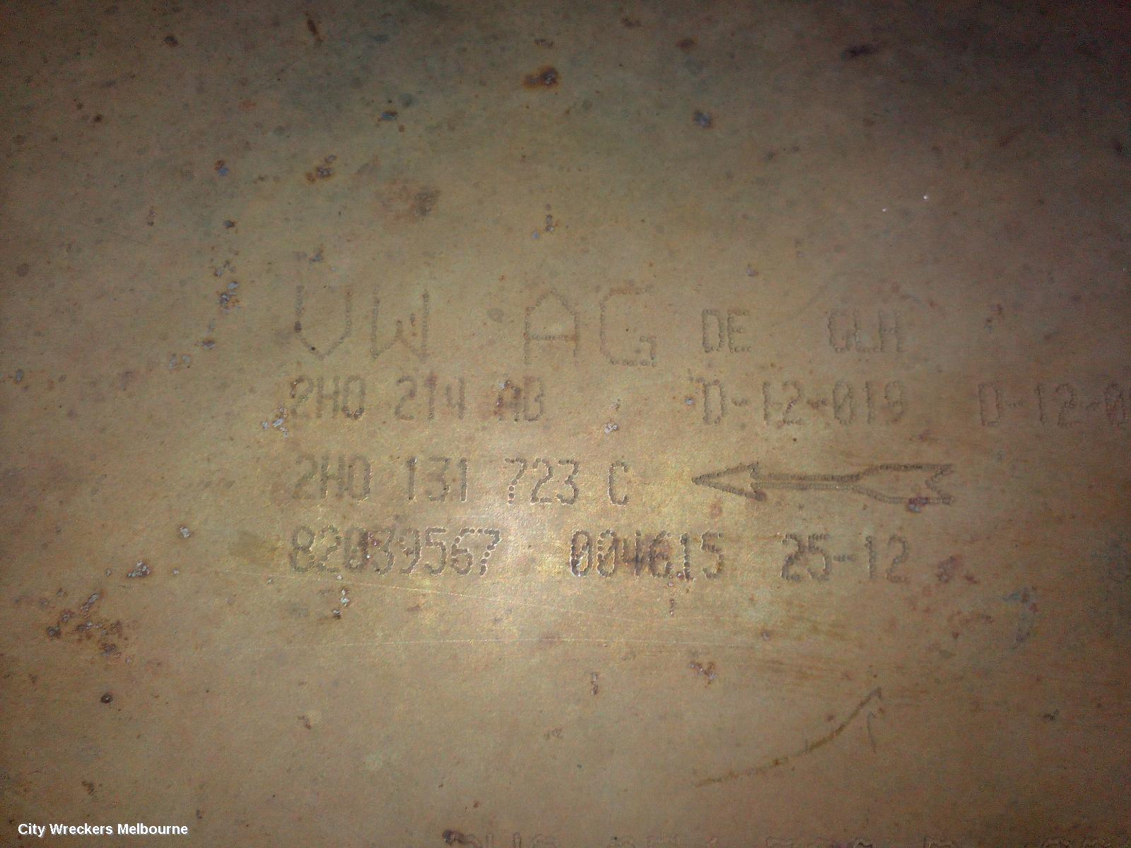 VOLKSWAGEN AMAROK PARTICULATE FILTER/DPF, DIESEL, 2.0, CNEA/CSHA CODE, 2H, 10/2010 - 09/2022