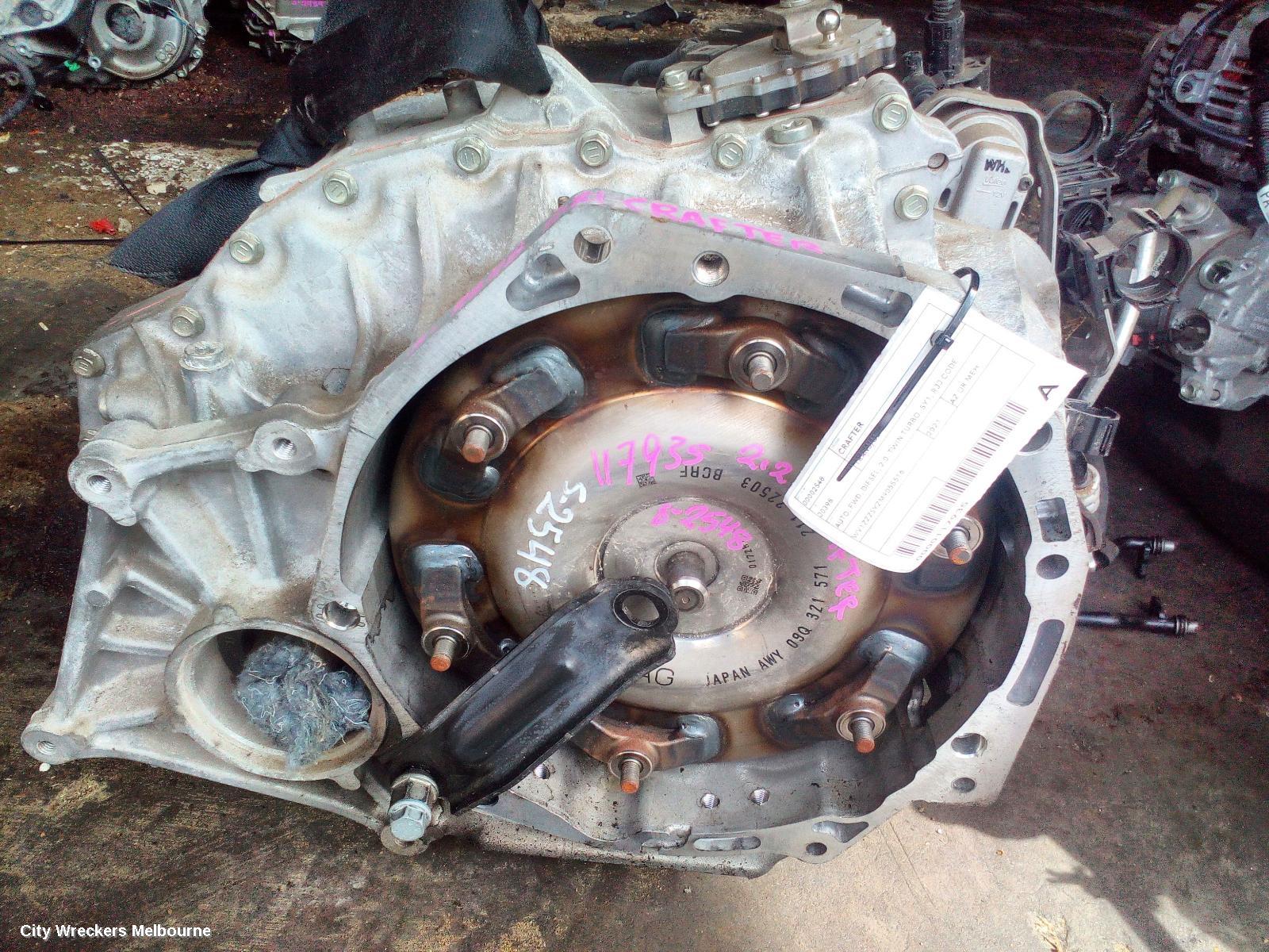 VOLKSWAGEN CRAFTER TRANS/GEARBOX, AUTO, FWD, DIESEL, 2.0, TWIN TURBO, SY1, RJJ CODE, 08/2017 ONWARDS