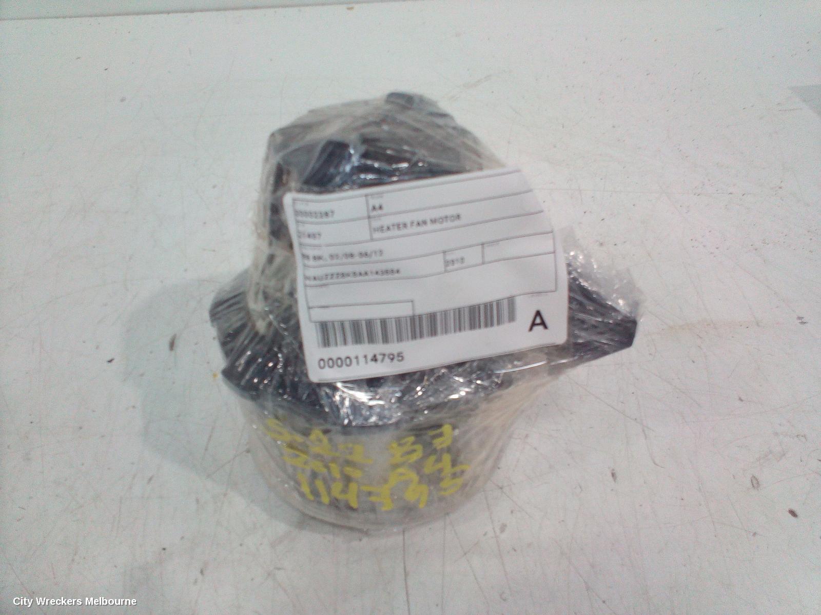 AUDI A4 HEATER FAN MOTOR, B8 8K, 02/2008 - 06/2012