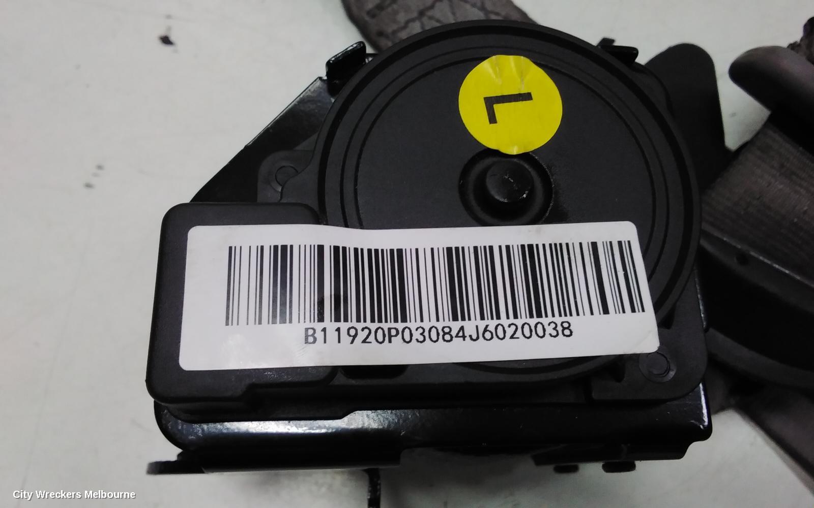 LDV G10 SEATBELT/STALK, LH FRONT, SEAT BELT ONLY, SV7A/SV7C, WAGON/VAN, 04/2015 ONWARDS