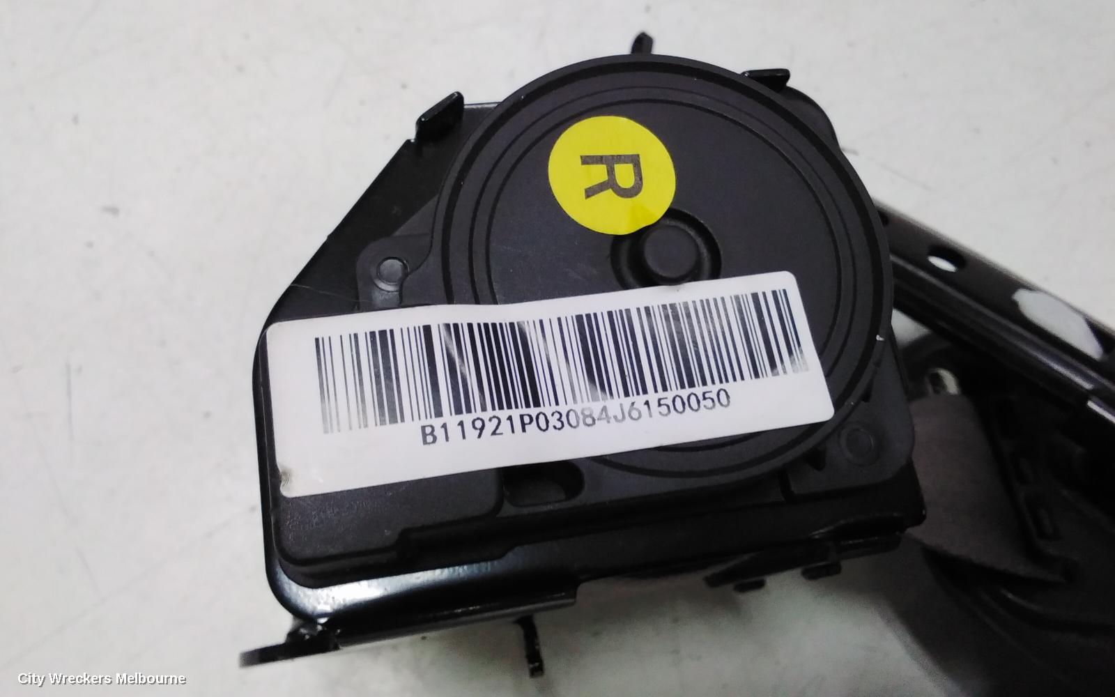 LDV G10 SEATBELT/STALK, RH FRONT, SEAT BELT ONLY, SV7A/SV7C, WAGON/VAN, 04/2015 ONWARDS