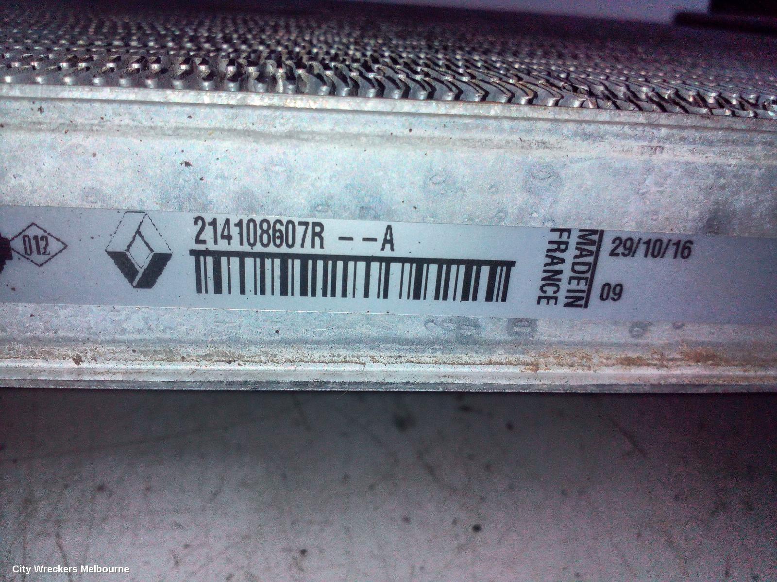 RENAULT MEGANE RADIATOR, PETROL, 1.6, M5M, TURBO, BFB/KFB, 06/2016 - 02/2020