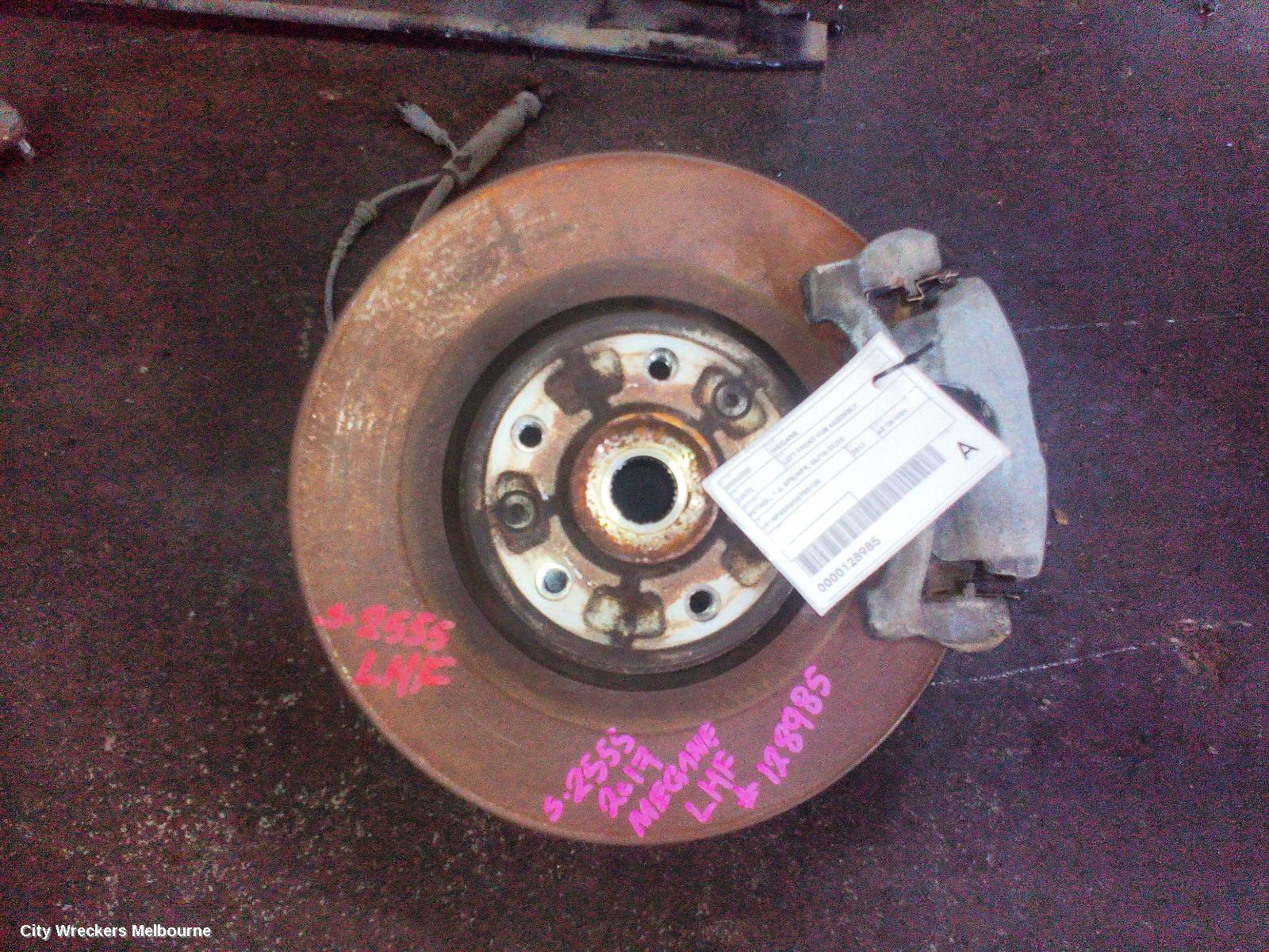 RENAULT MEGANE LEFT FRONT HUB ASSEMBLY, PETROL, 1.6, BFB/KFB, 06/2016 - 02/2020