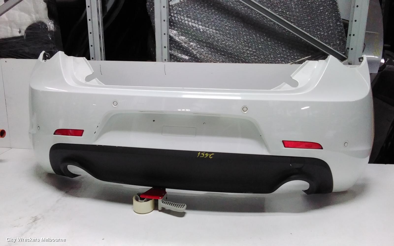 ALFA ROMEO GIULIETTA REAR BUMPER, BUMPER BAR (2 PIECES), TWIN EXHAUST, W/ PARK SENSOR TYPE, 940 SERIES, 01/2011 - 10/2016