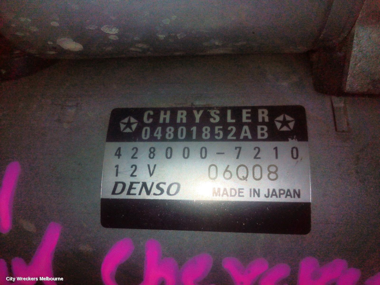 JEEP GRANDCHEROKEE STARTER, PETROL, 3.6, WK, 04/2013 - 09/2016