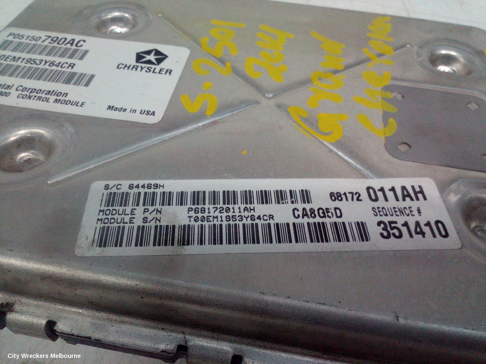 JEEP GRANDCHEROKEE ECU, ENGINE ECU, 3.6, PETROL, ECU ONLY, WK, 10/2010 - 02/2022
