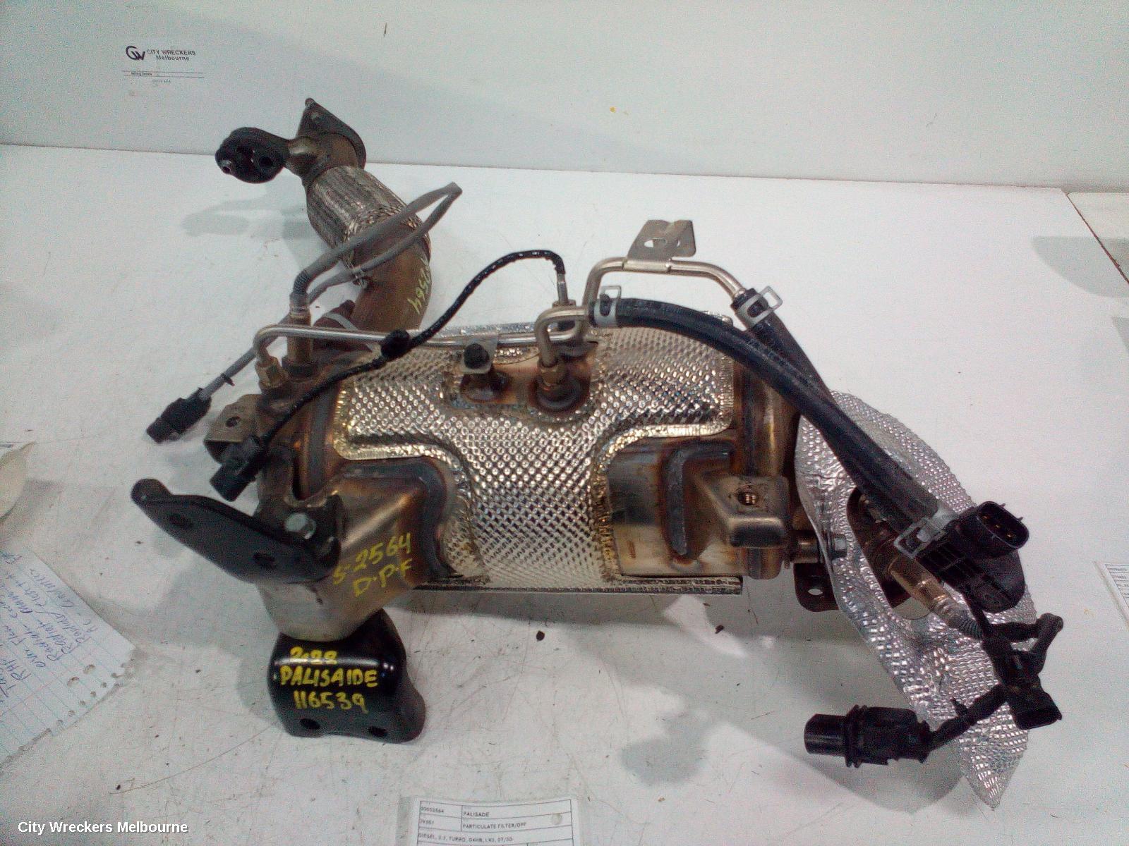 HYUNDAI PALISADE PARTICULATE FILTER/DPF, DIESEL, 2.2, TURBO, D4HB, LX2, 07/2020 ONWARDS
