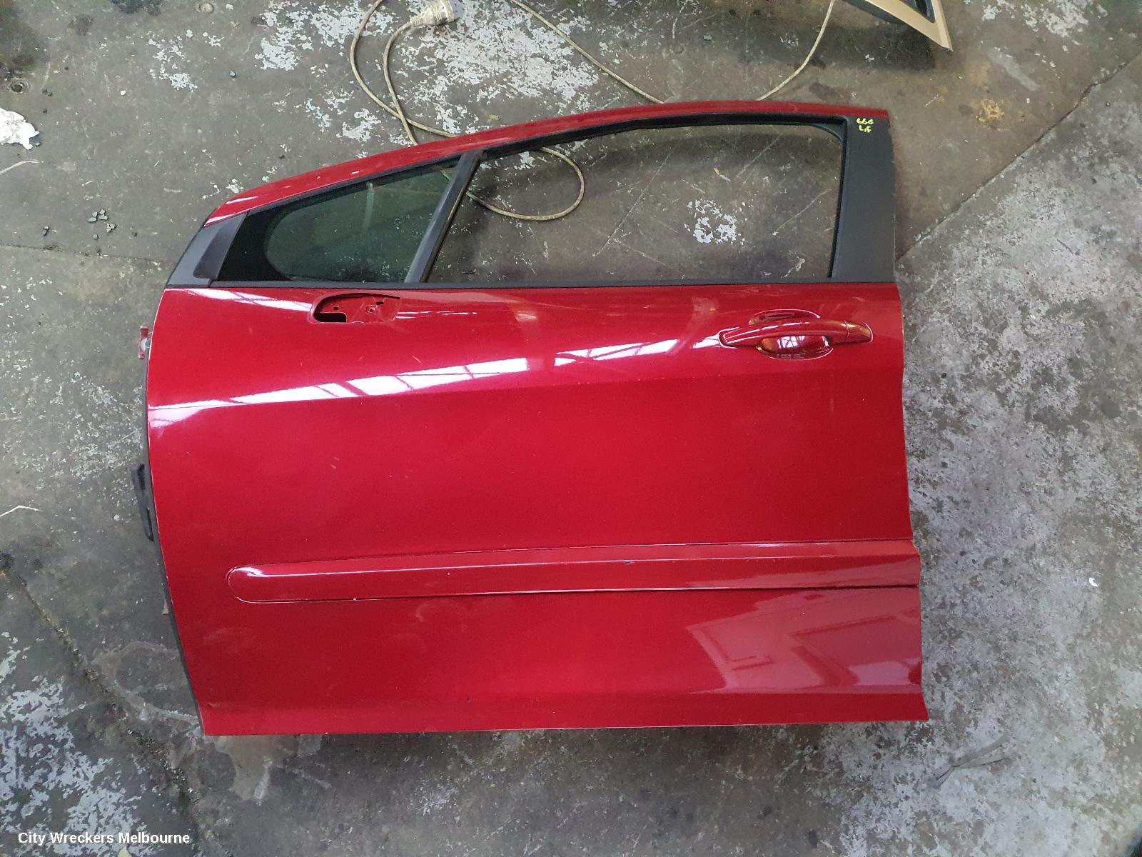 PEUGEOT 308 RIGHT FRONT DOOR, T7, HATCH/WAGON, NON INTRUSION BAR TYPE, 09/2007 - 12/2013
