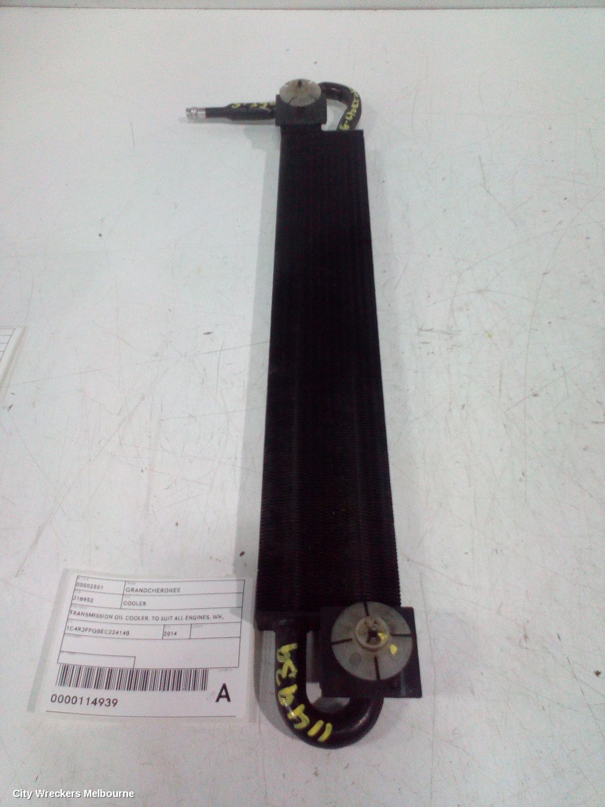 JEEP GRANDCHEROKEE COOLER, TRANSMISSION OIL COOLER, TO SUIT ALL ENGINES, WK, 10/2010 - 02/2022