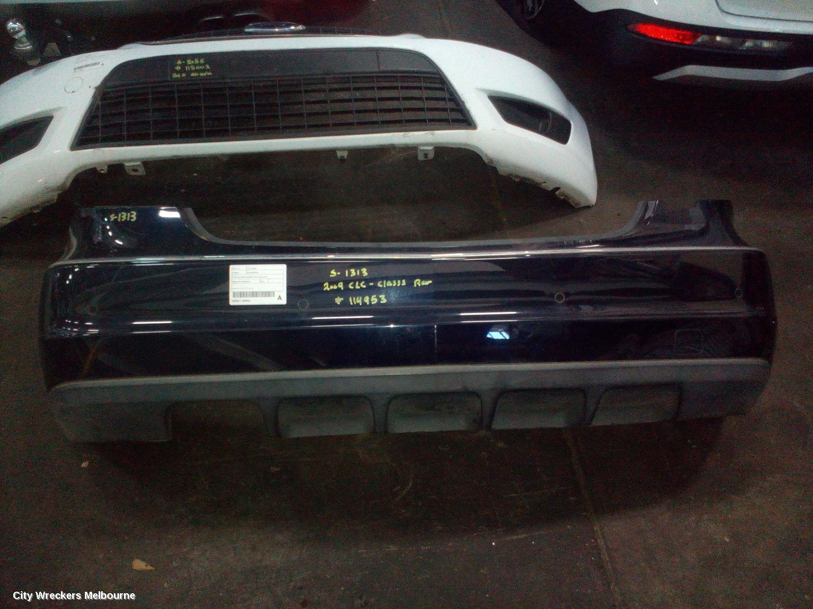 MERCEDES CLC CLASS REAR BUMPER, CL203, W/ PARK SENSOR TYPE, 08/2008 - 03/2011