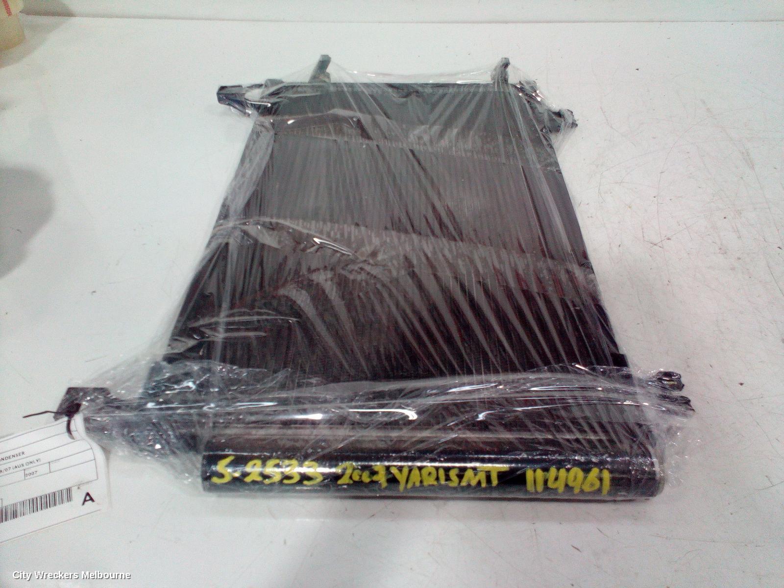 TOYOTA YARIS A/C CONDENSER, NCP9#, HATCH, 10/2005 - 08/2007 (AUS ONLY)