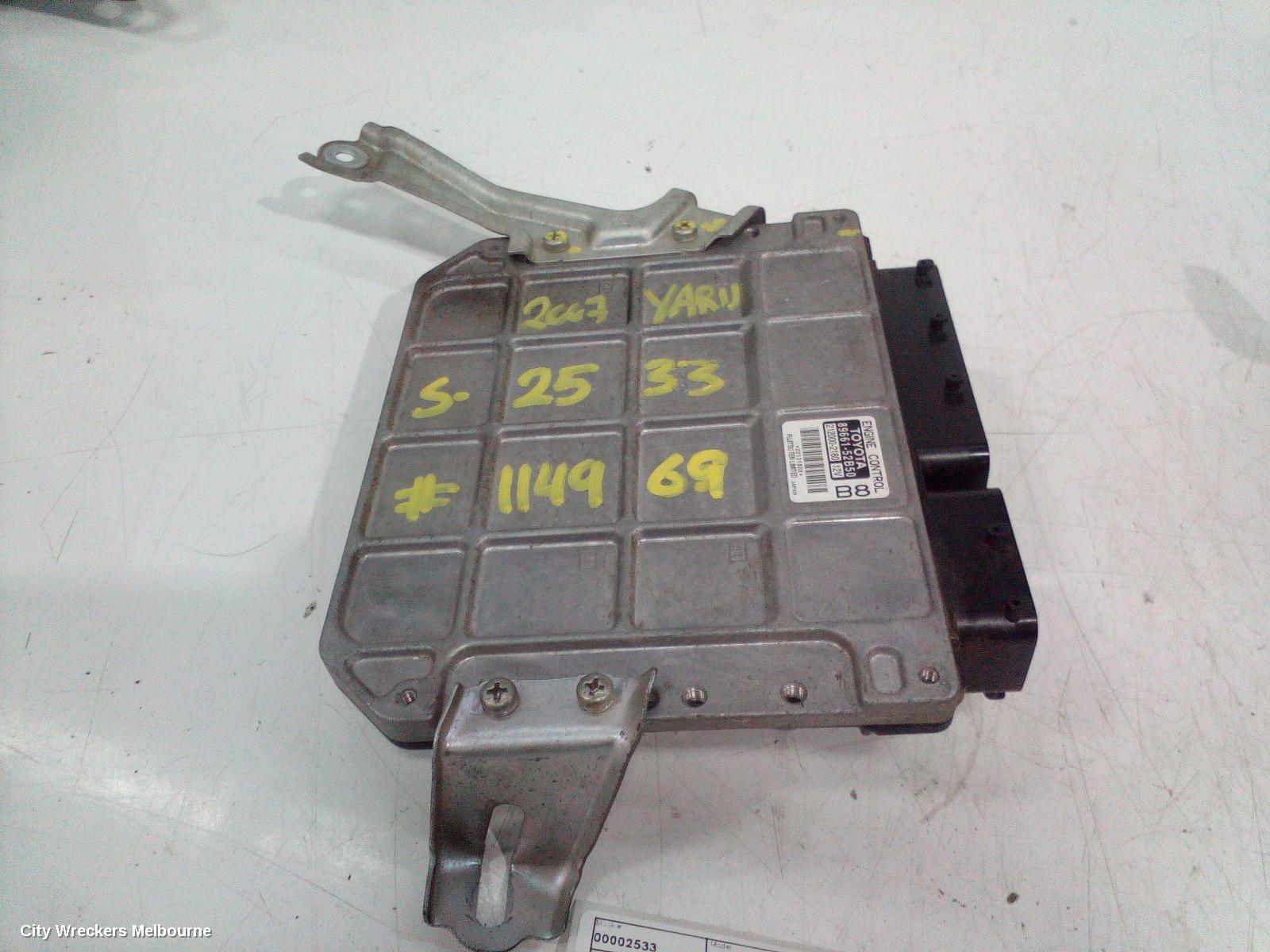 TOYOTA YARIS ECU, ENGINE ECU, 1.3, 2NZ, AUTO, ECU ONLY, NCP9#, 10/2005 - 07/2011