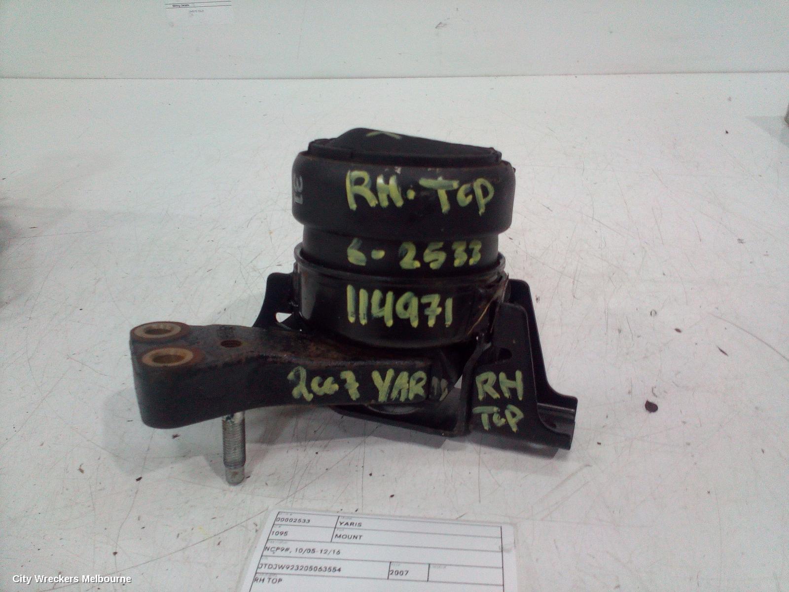 TOYOTA YARIS MOUNT, NCP9#, 10/2005 - 12/2016