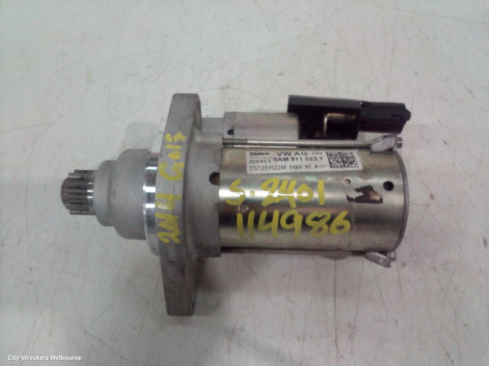 VOLKSWAGEN GOLF STARTER, PETROL, 1.4, GEN 6, 10/2008 - 01/2016