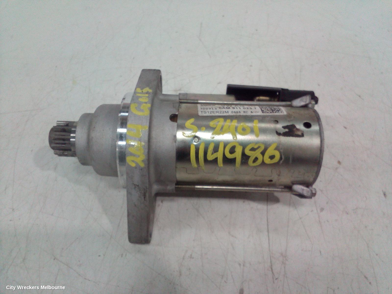 VOLKSWAGEN GOLF STARTER, PETROL, 1.4, GEN 6, 10/2008 - 01/2016